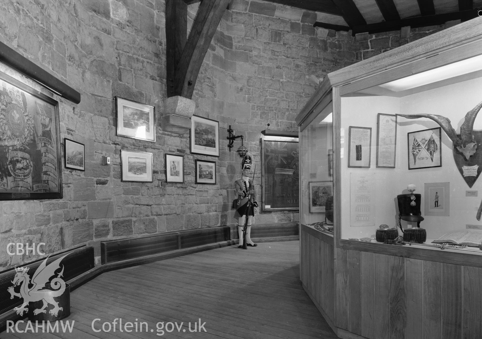 D.O.E photograph of Caernarfon Castle Regimental Museum.