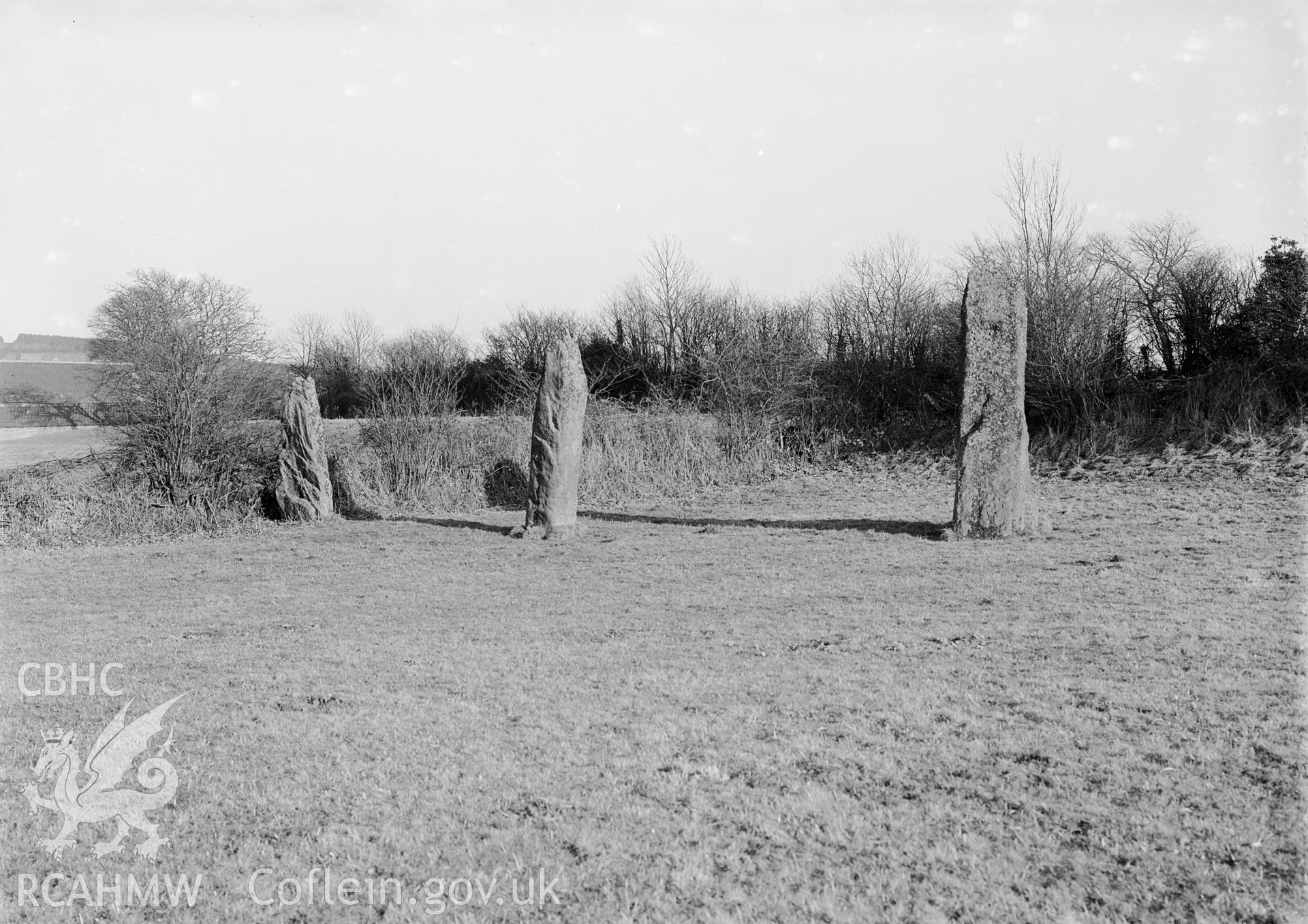View of Harold's Stone in Trellech.