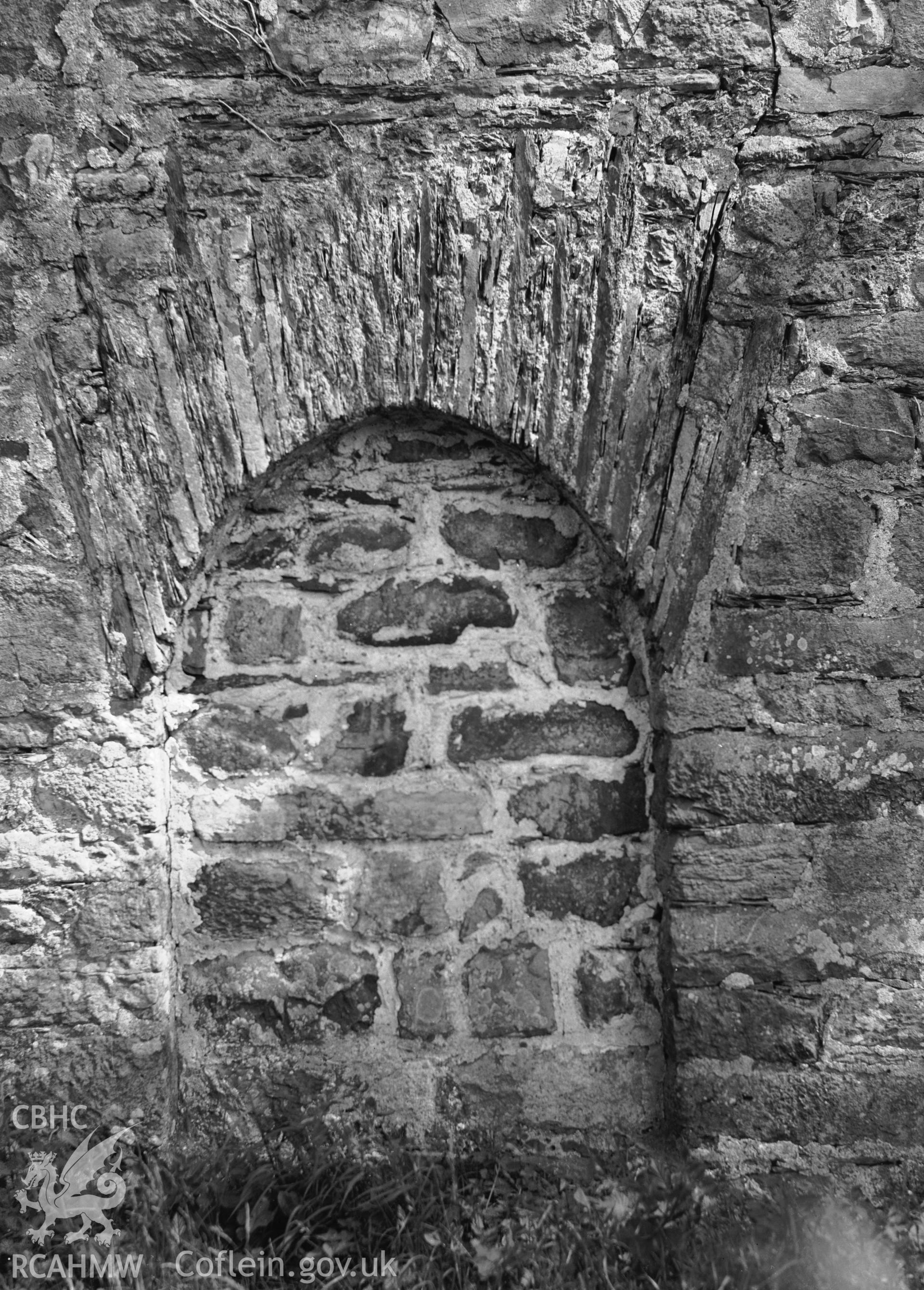 Blocked doorway at St Brothen's Church, Llanfrothen taken 07.06.1941.