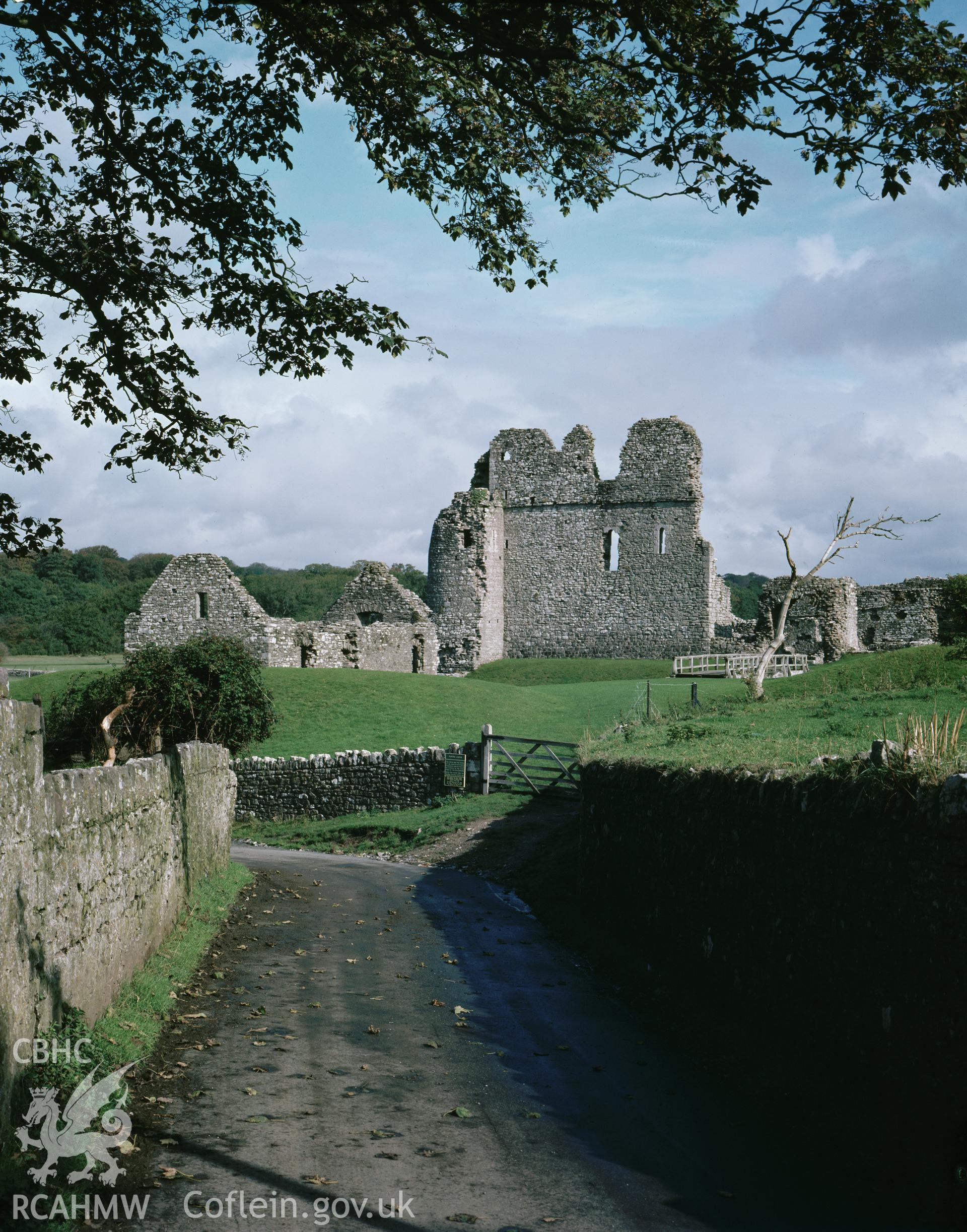 D.O.E photograph of Ogmore Castle.