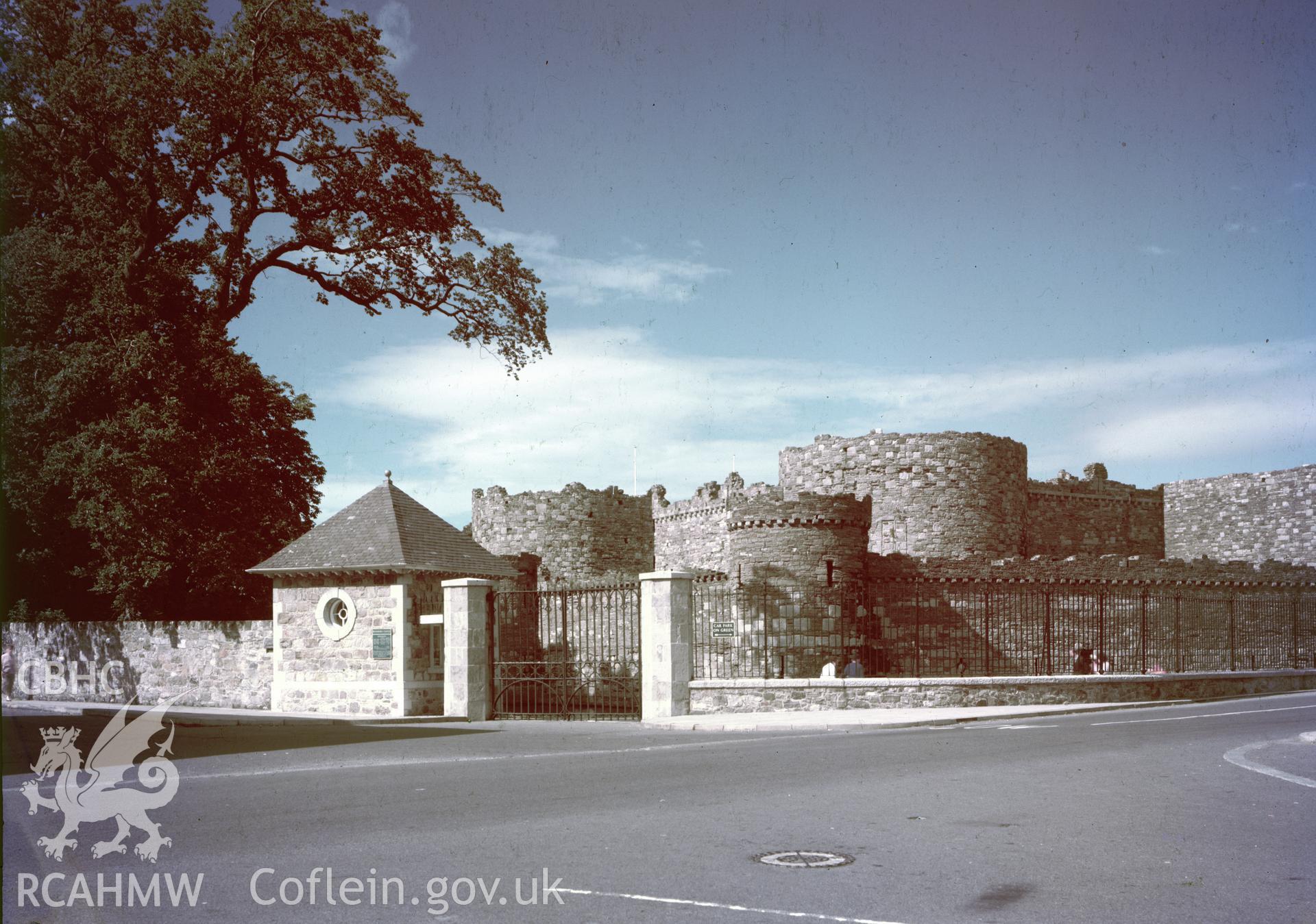 D.O.E photograph of Beaumaris Castle. Gatehouse.