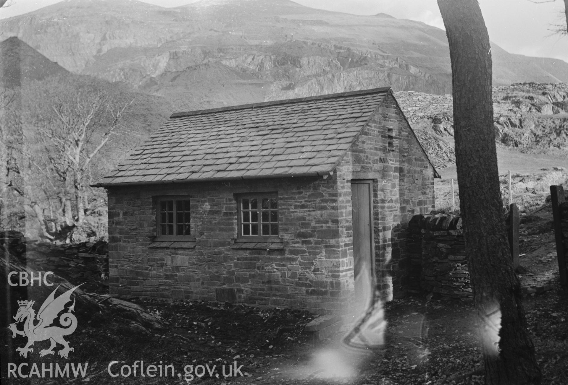D.O.E photograph of Dolbadarn Castle. Custodians office.