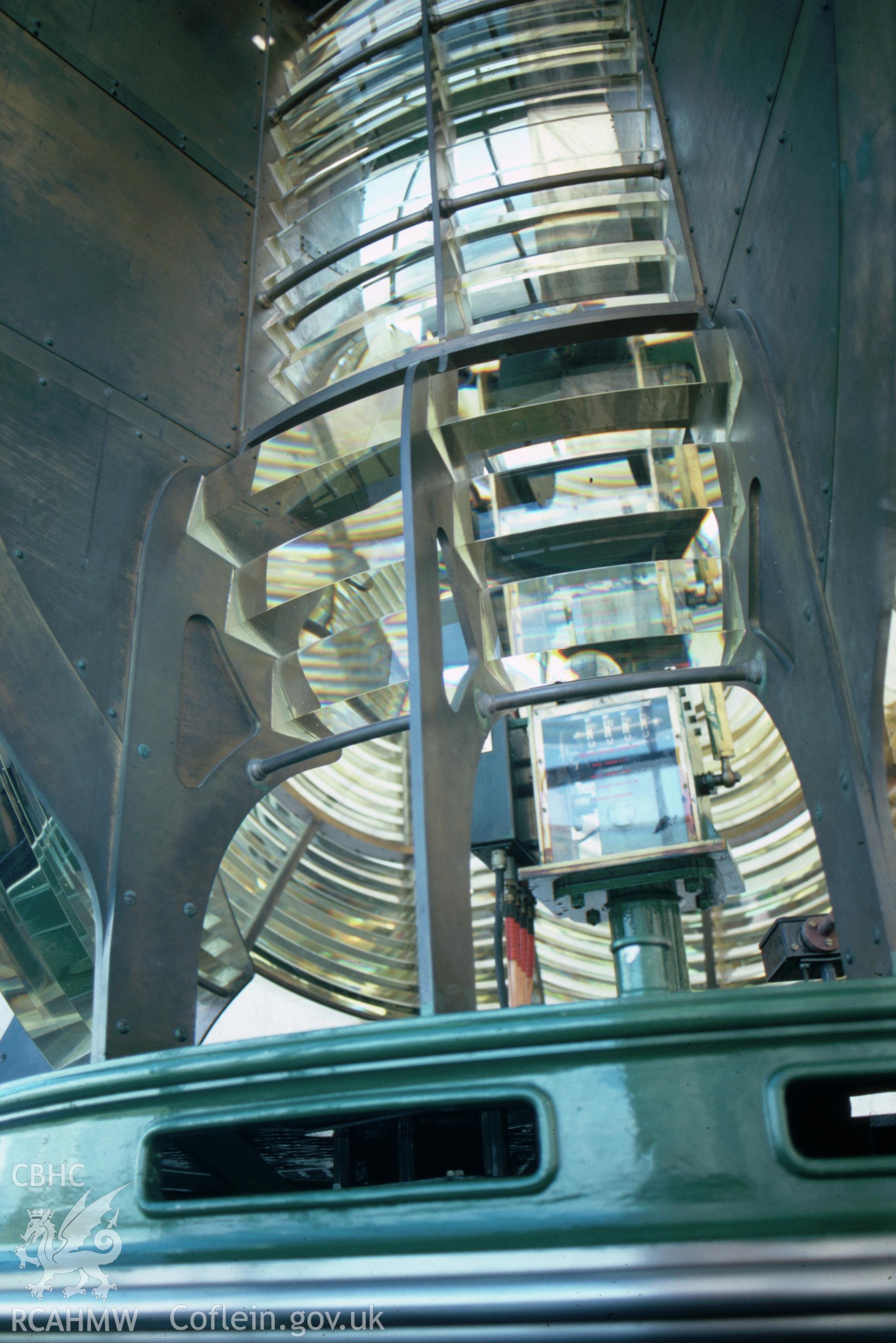 Colour slide showing interior detail of Bardsey Lighthouse.