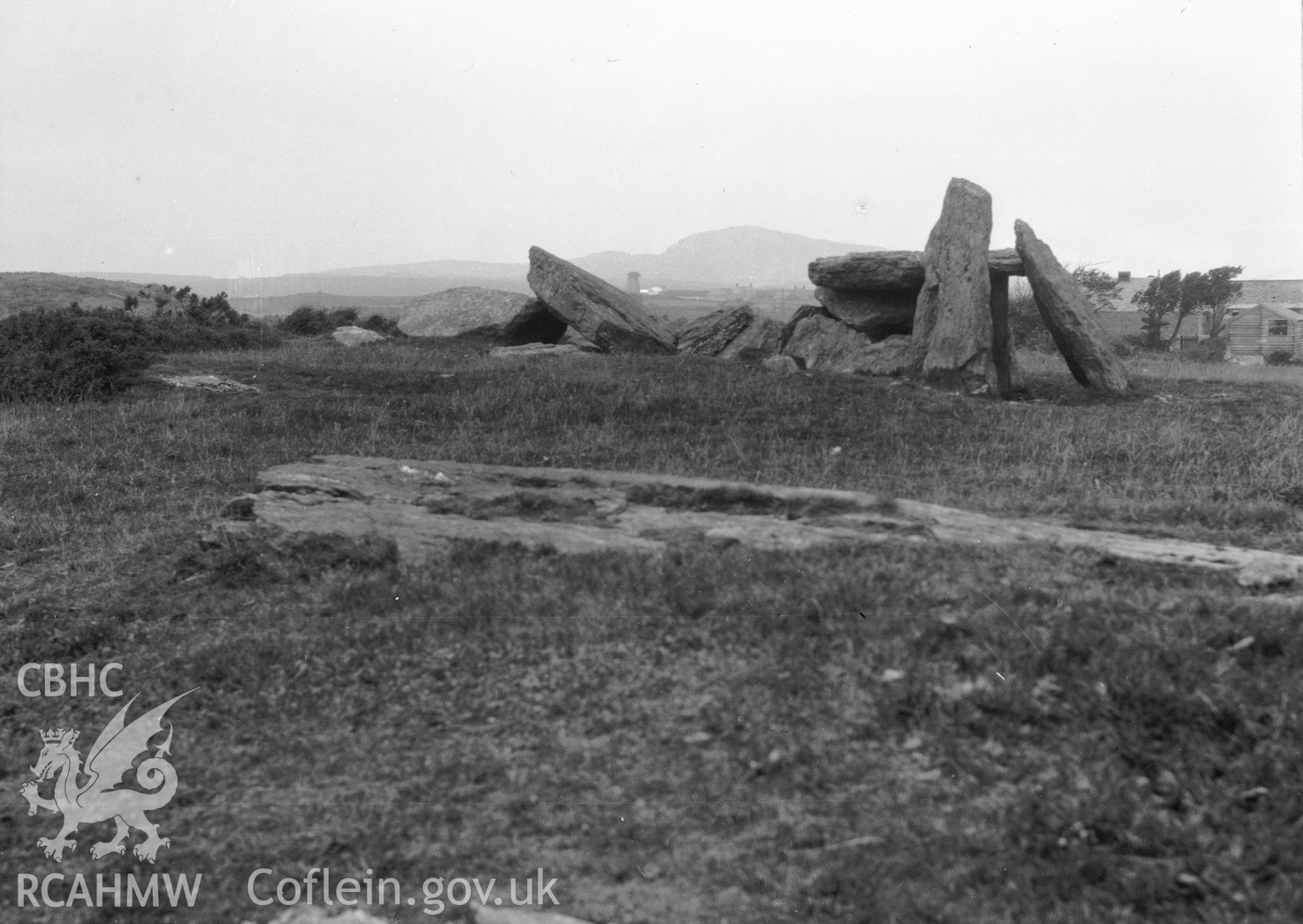 D.O.E photograph of Trefignath Burial Chamber, Anglesey.