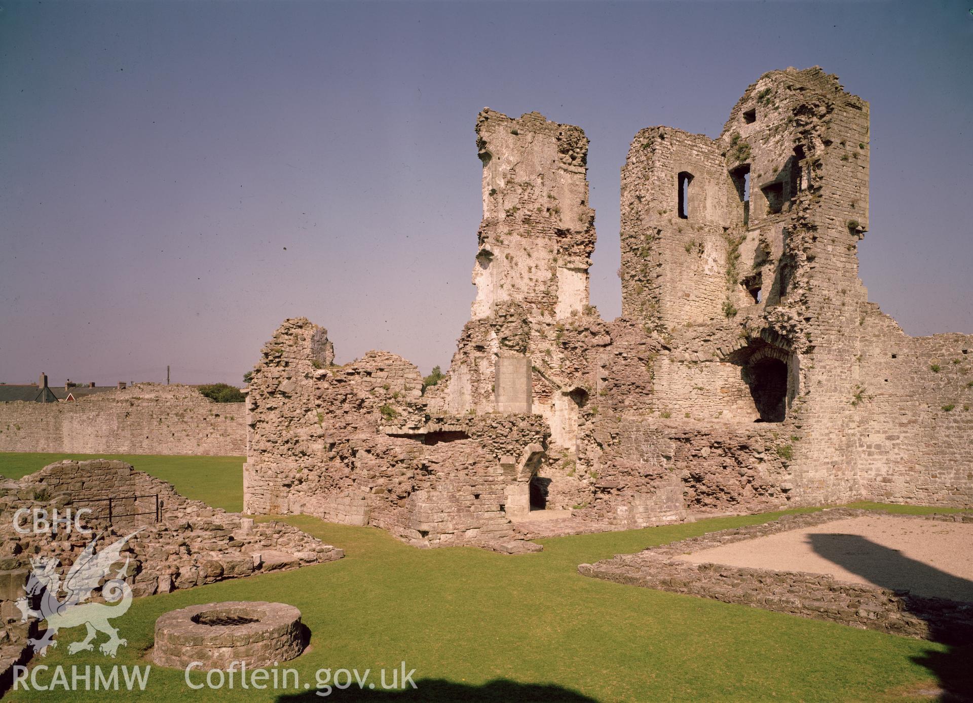 View of Coity Castle.