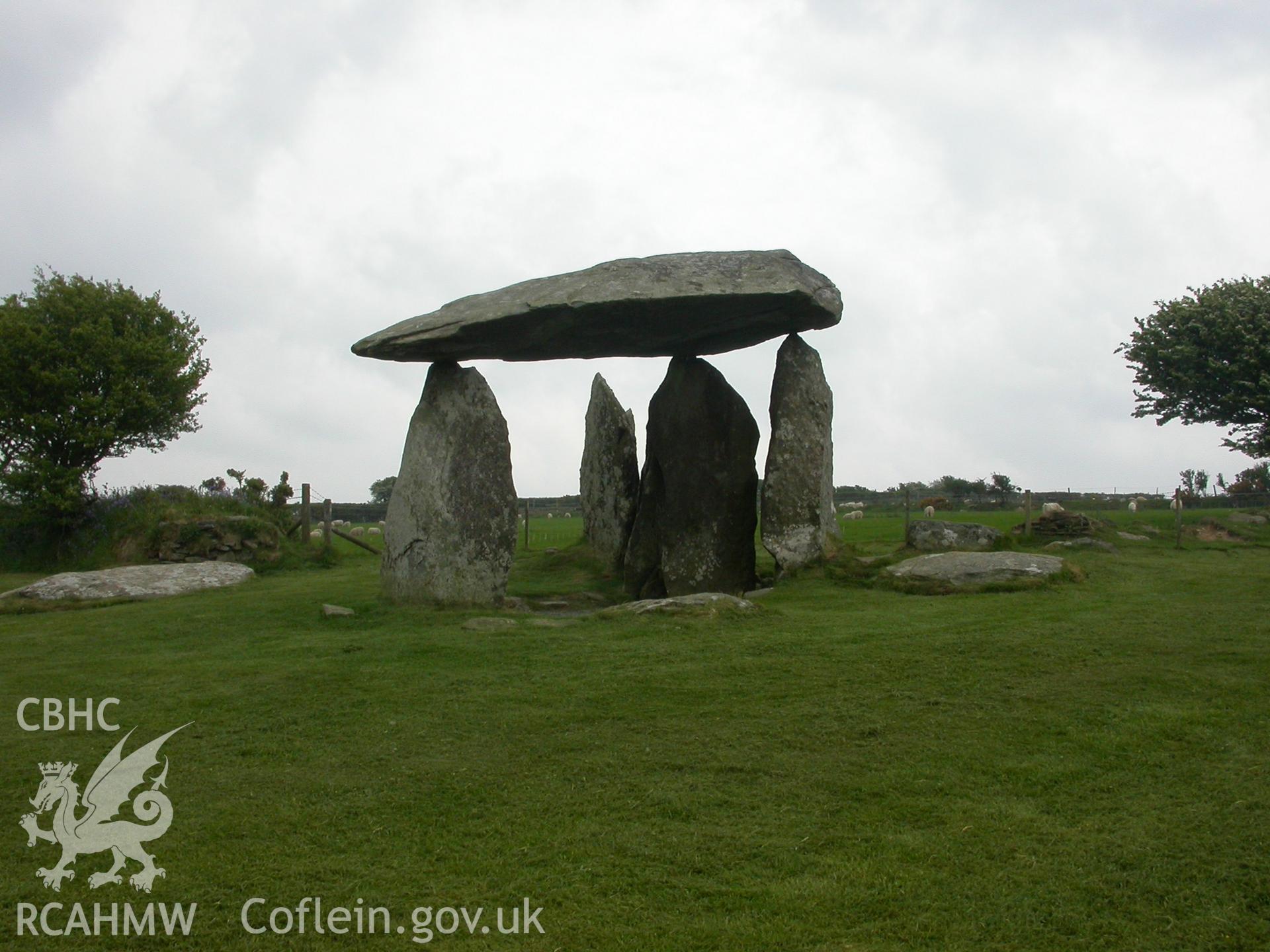 Pentre Ifan Chambered Tomb viewed from NW.