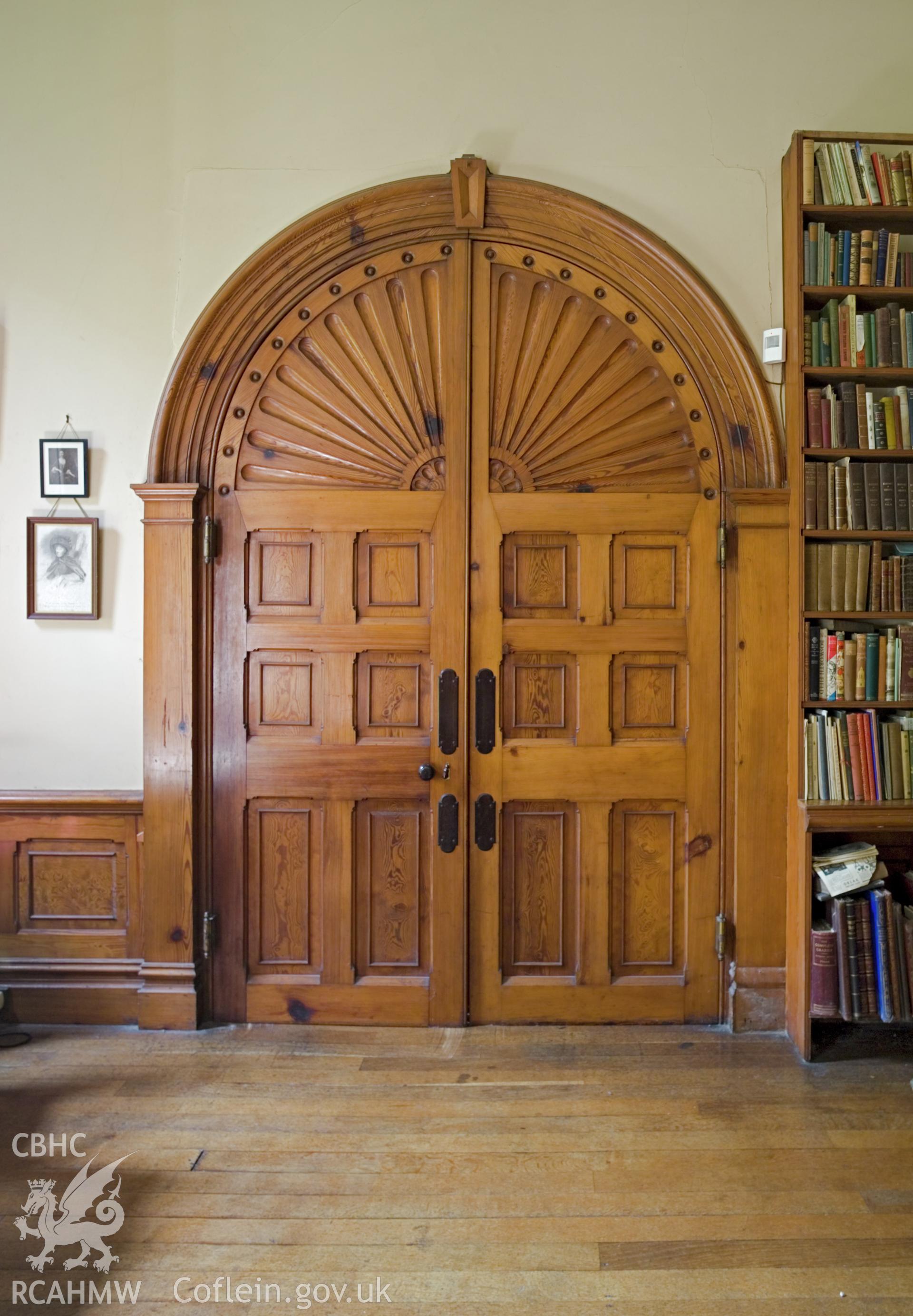 Library door into drawing room.
