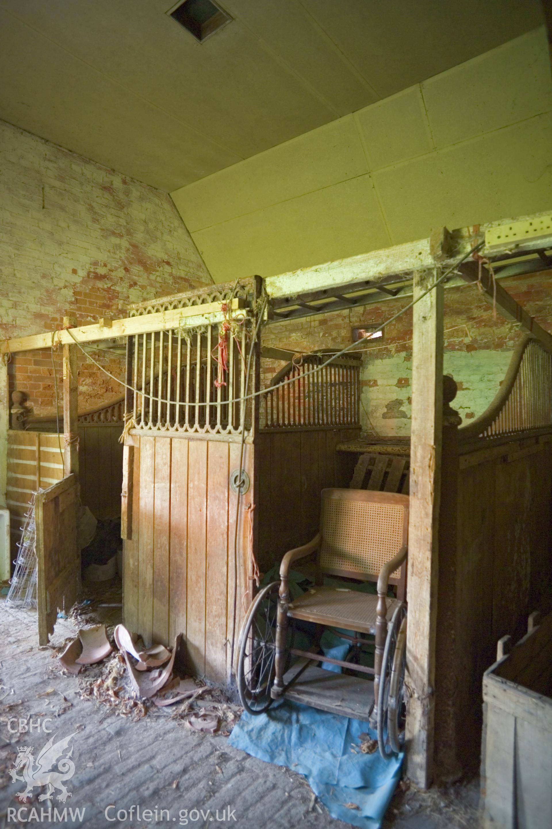 Stable interior.