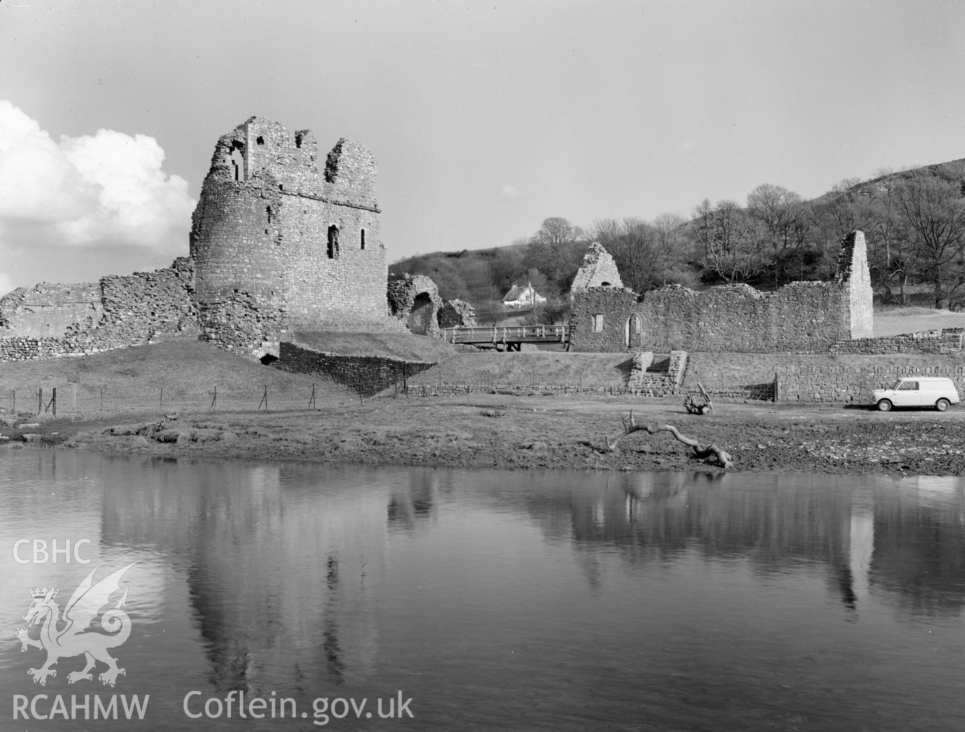 Exterior view of Ogmore Castle, St Brides Major taken 05.04.65.