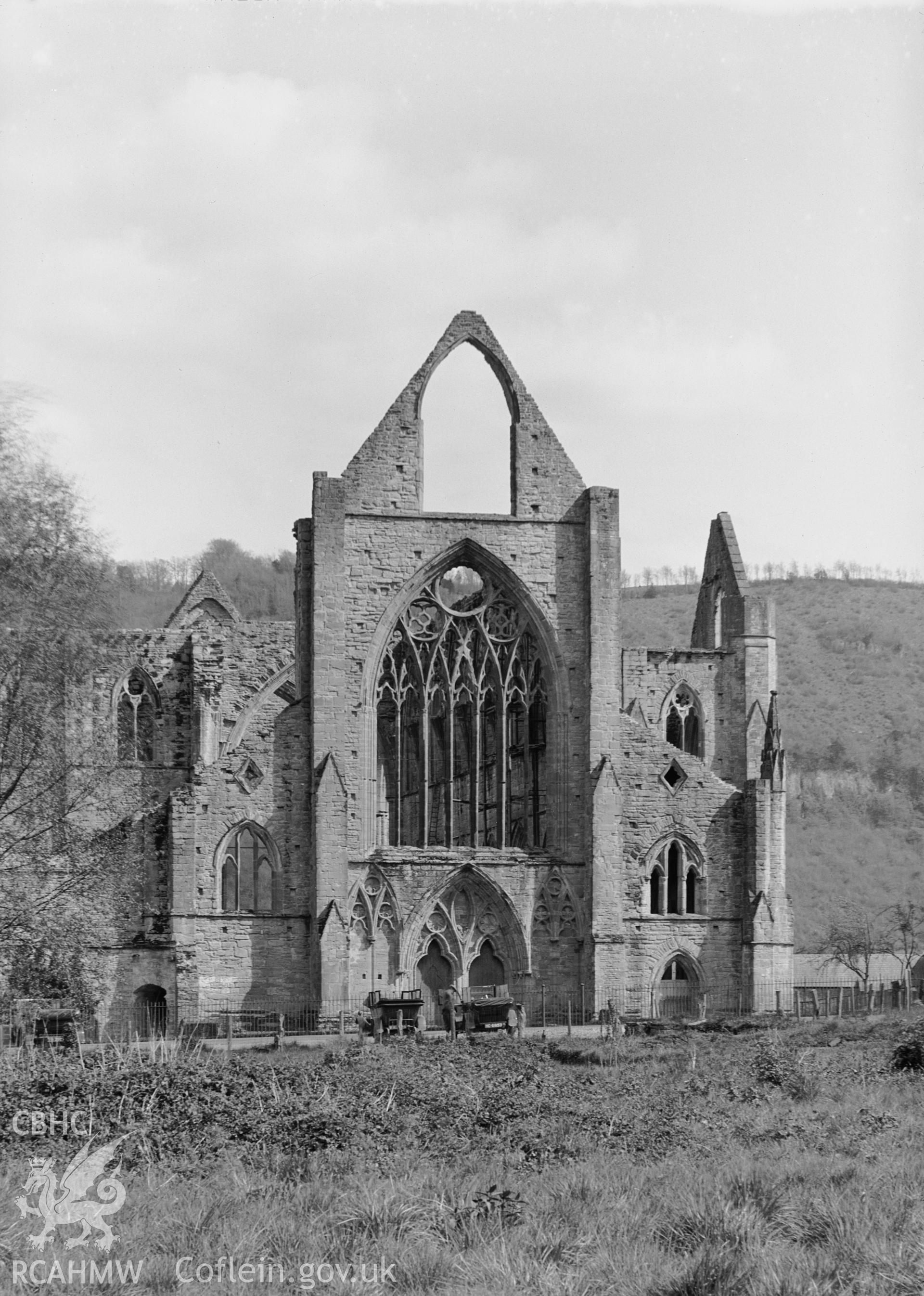 The west front of Tintern Abbey, taken by Clayton.