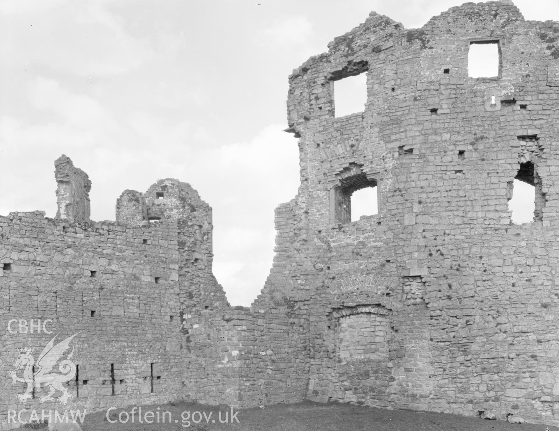 General view of Coity Castle, Coity Higher taken 09.04.65.