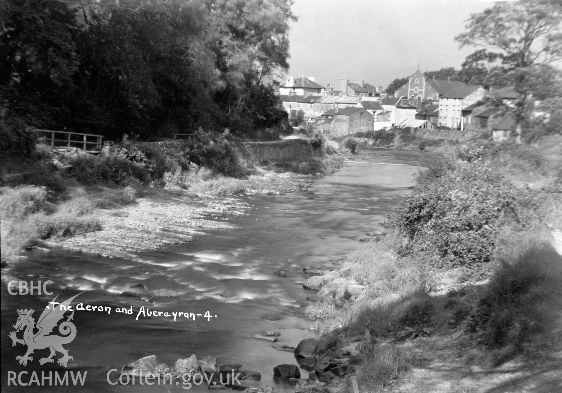 View of Aberaeron, Cardiganshire  taken by W A Call circa 1920.