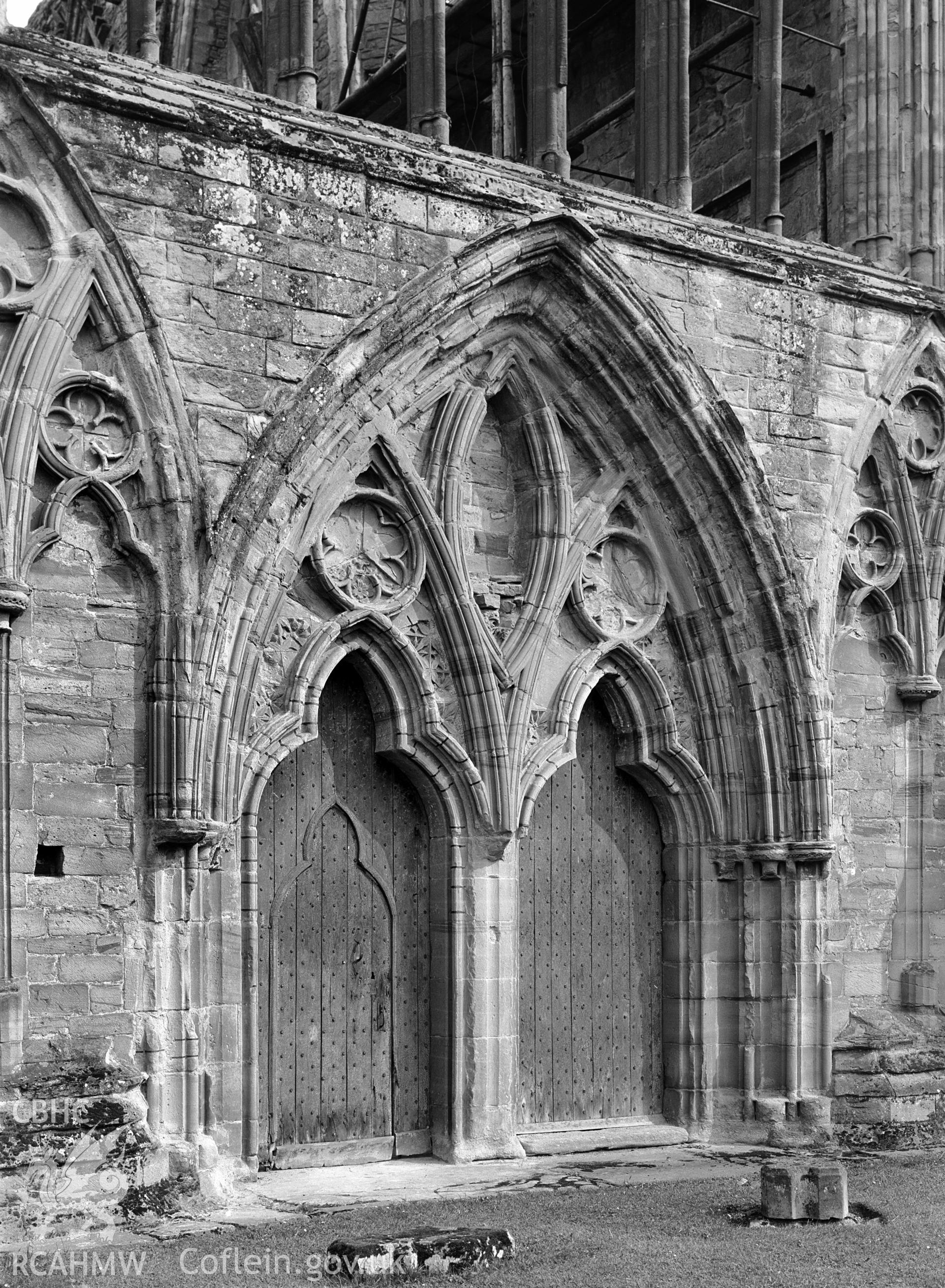 Exterior view of Tintern Abbey taken by Clayton.