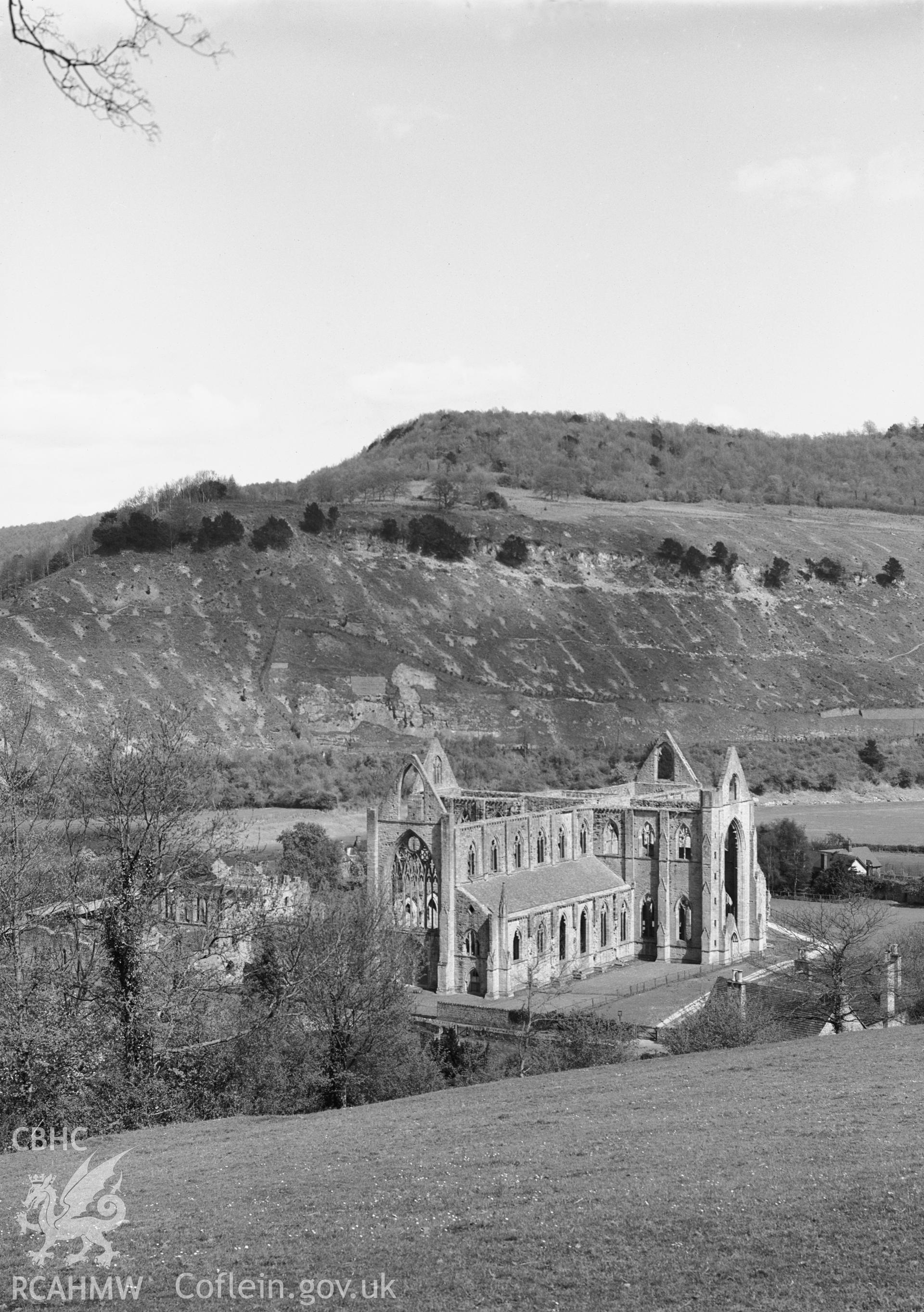 View of Tintern Abbey from the southwest, taken by Clayton.