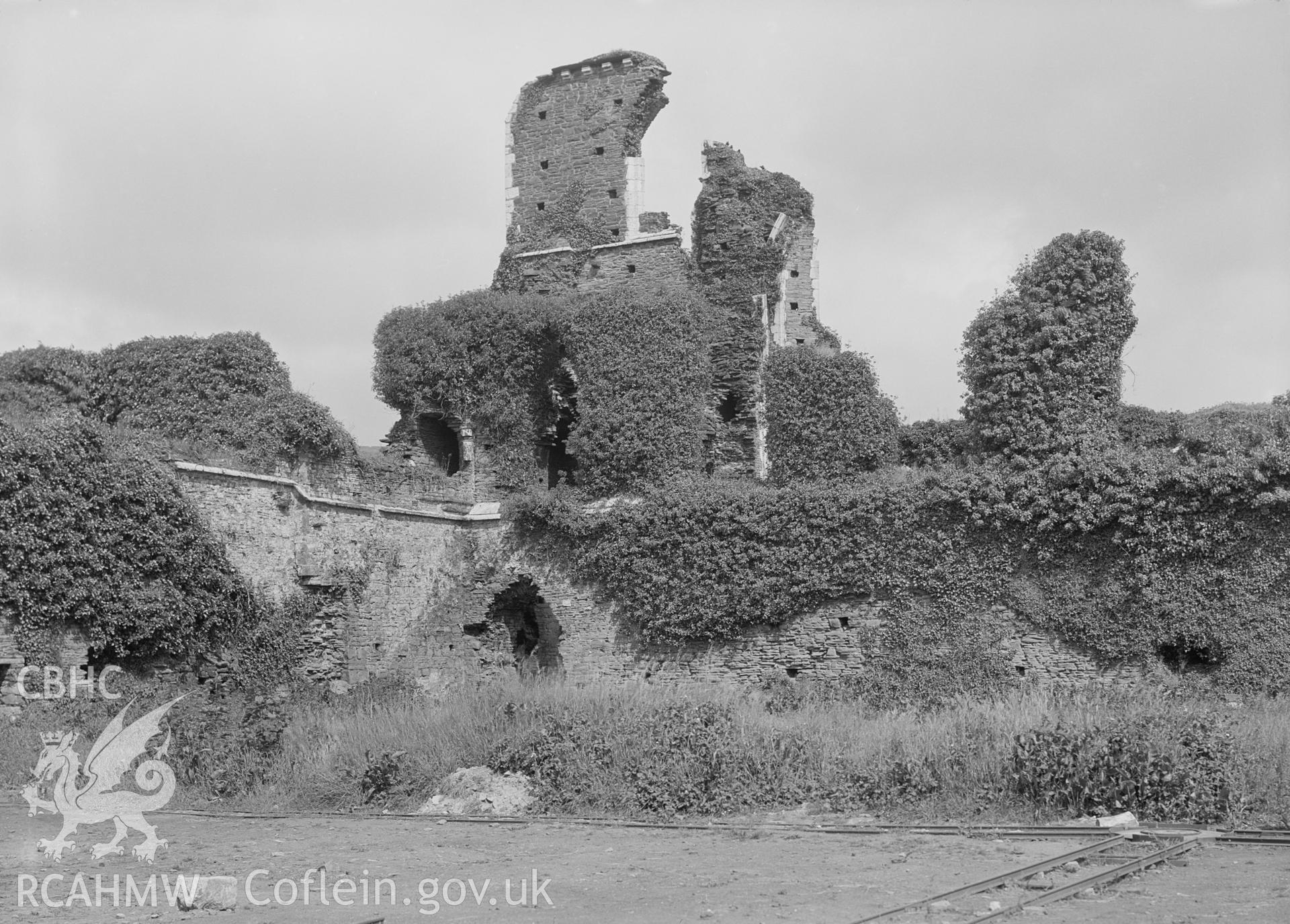 View of the west end of the Church at Neath Abbey, taken by Clayton pre-1950.