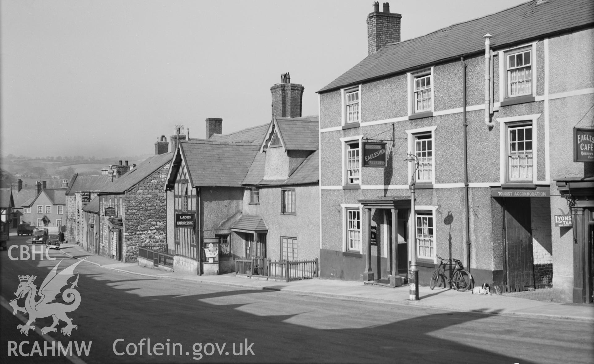 Black and white photograph of  Clwyd Street, looking west.