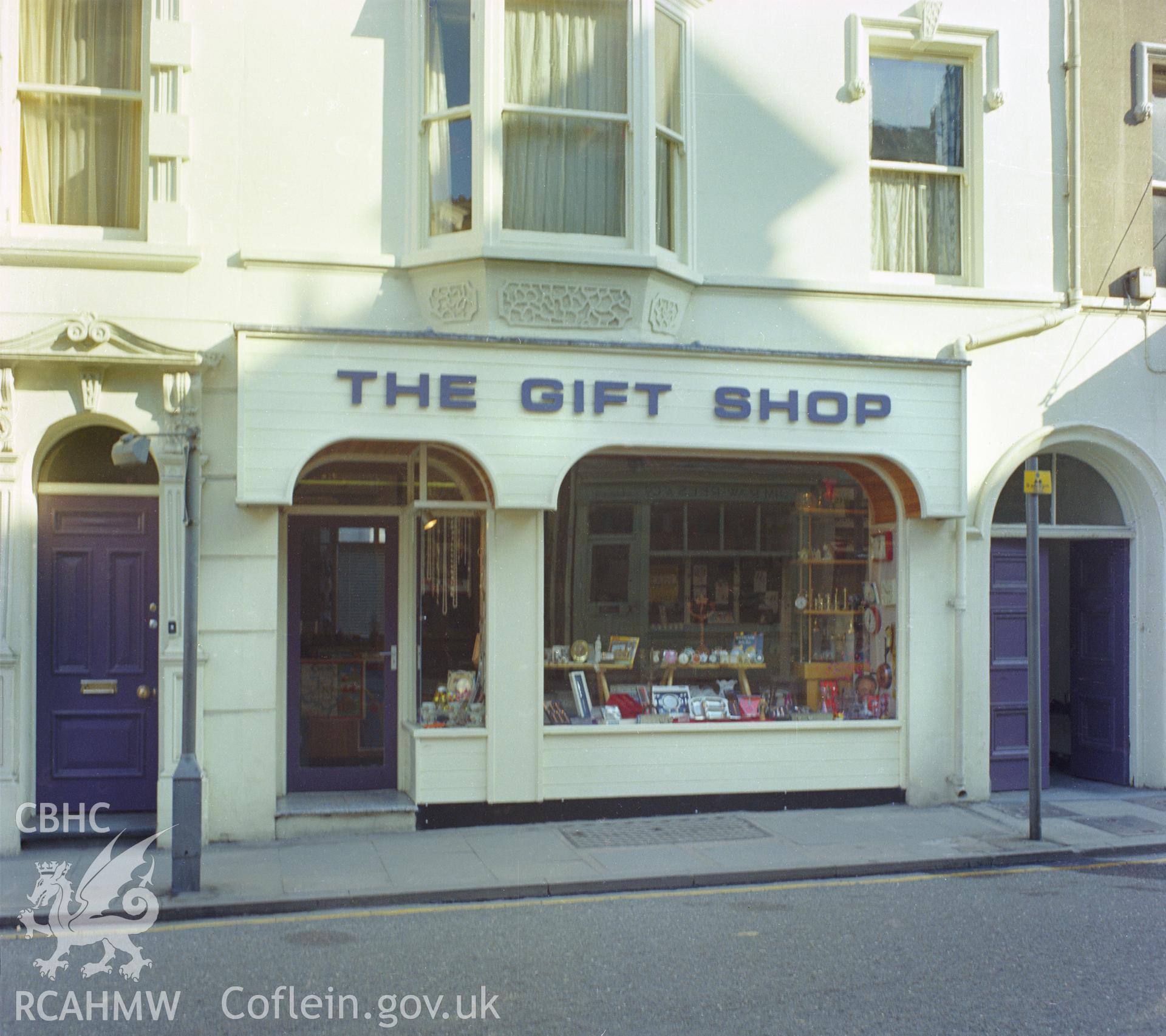 Exterior view showing shop front - The Gift Shop.