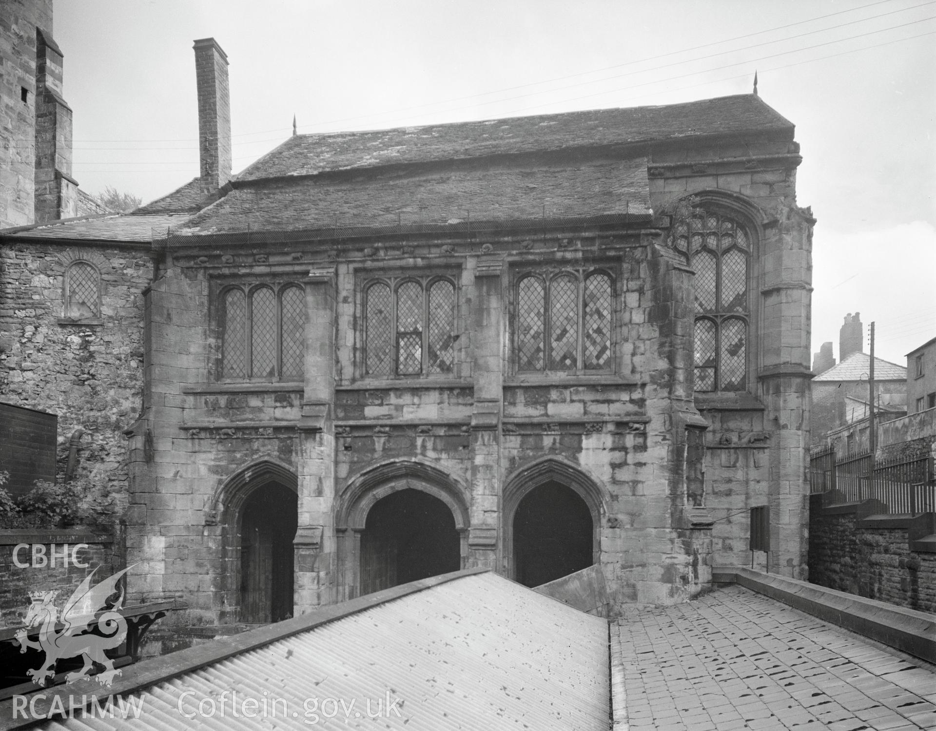 Exterior view from the north of St Winifred's Chapel, Holywell  taken 13.05.1942.