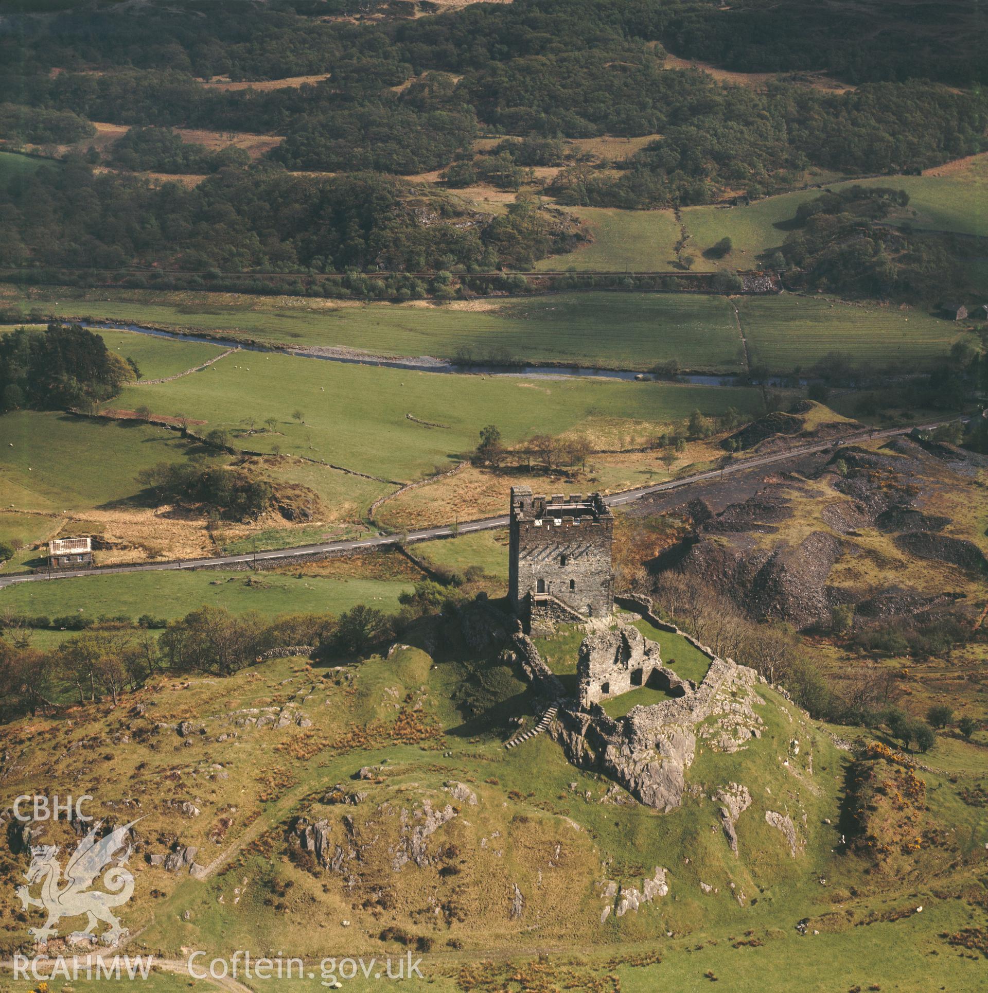 D.O.E photograph of Dolwyddelan Castle. Aerials (originally taken July '69; retaken June '71) ? Aerofilms.