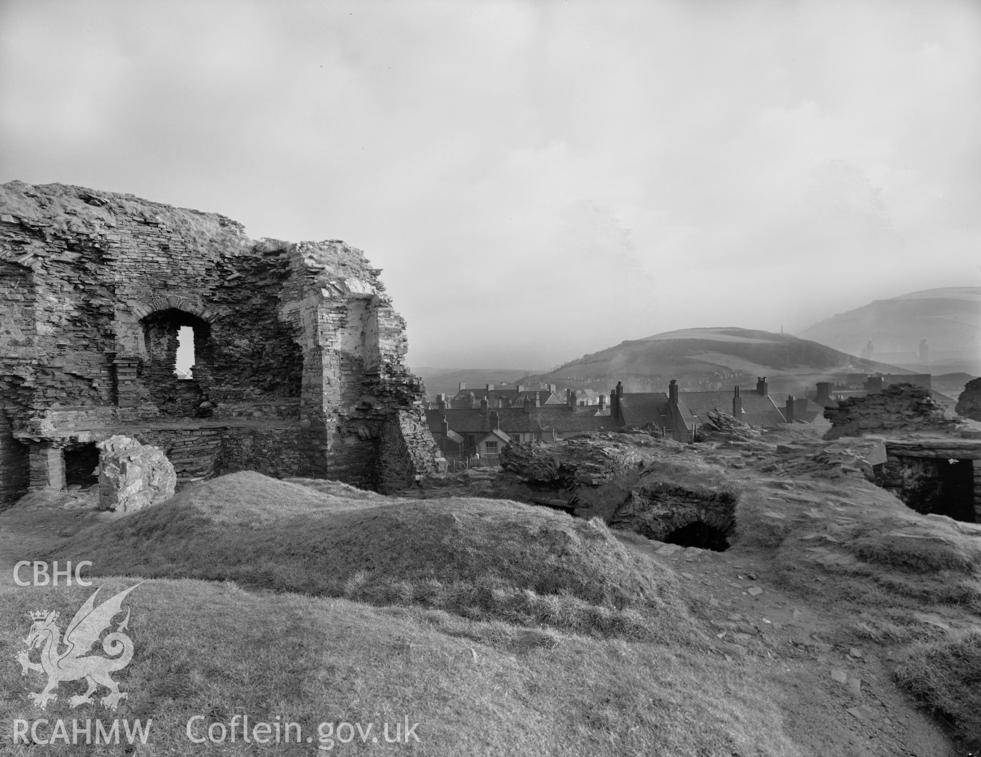 Landscape view of Aberystwyth Castle, taken 25.01.65.