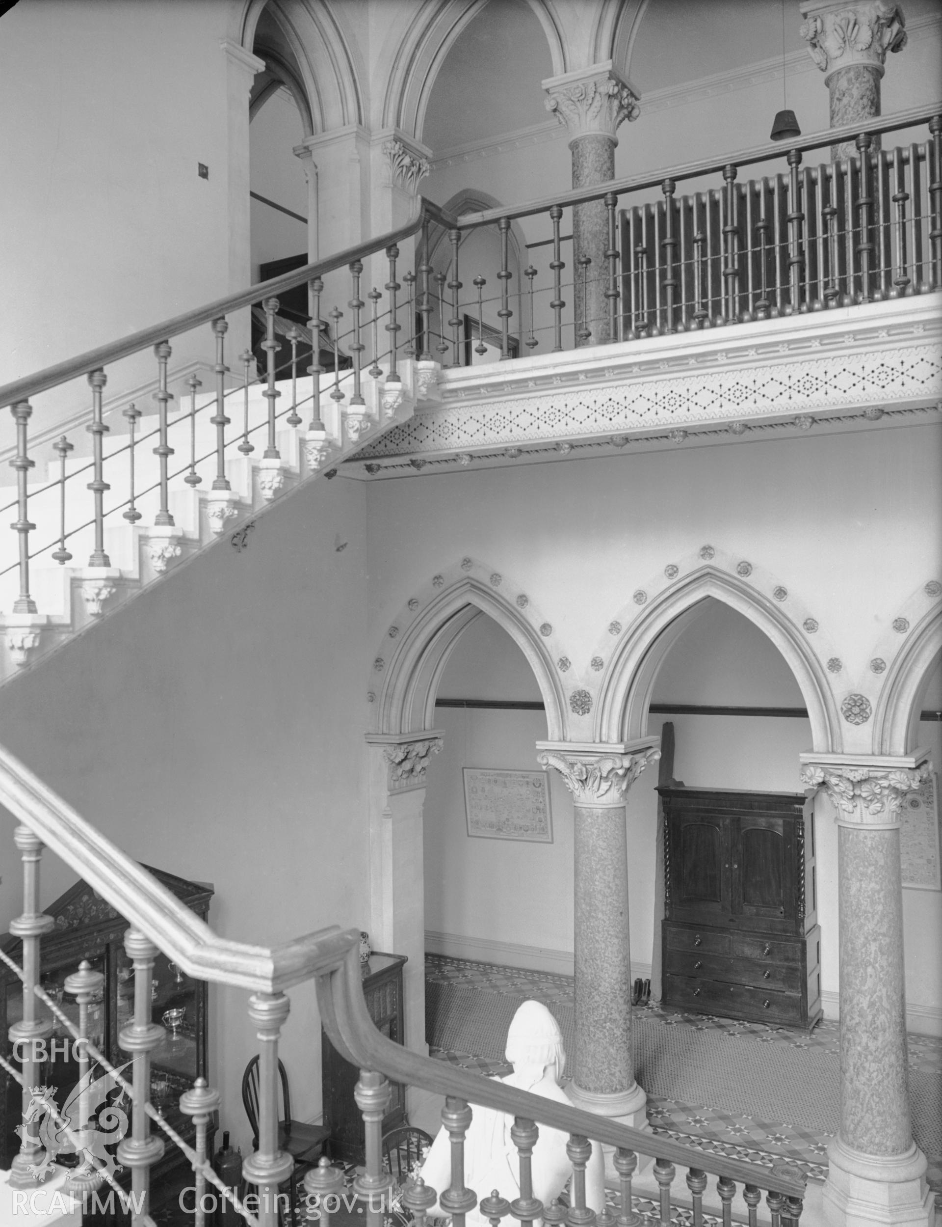 Interior view of main staircase