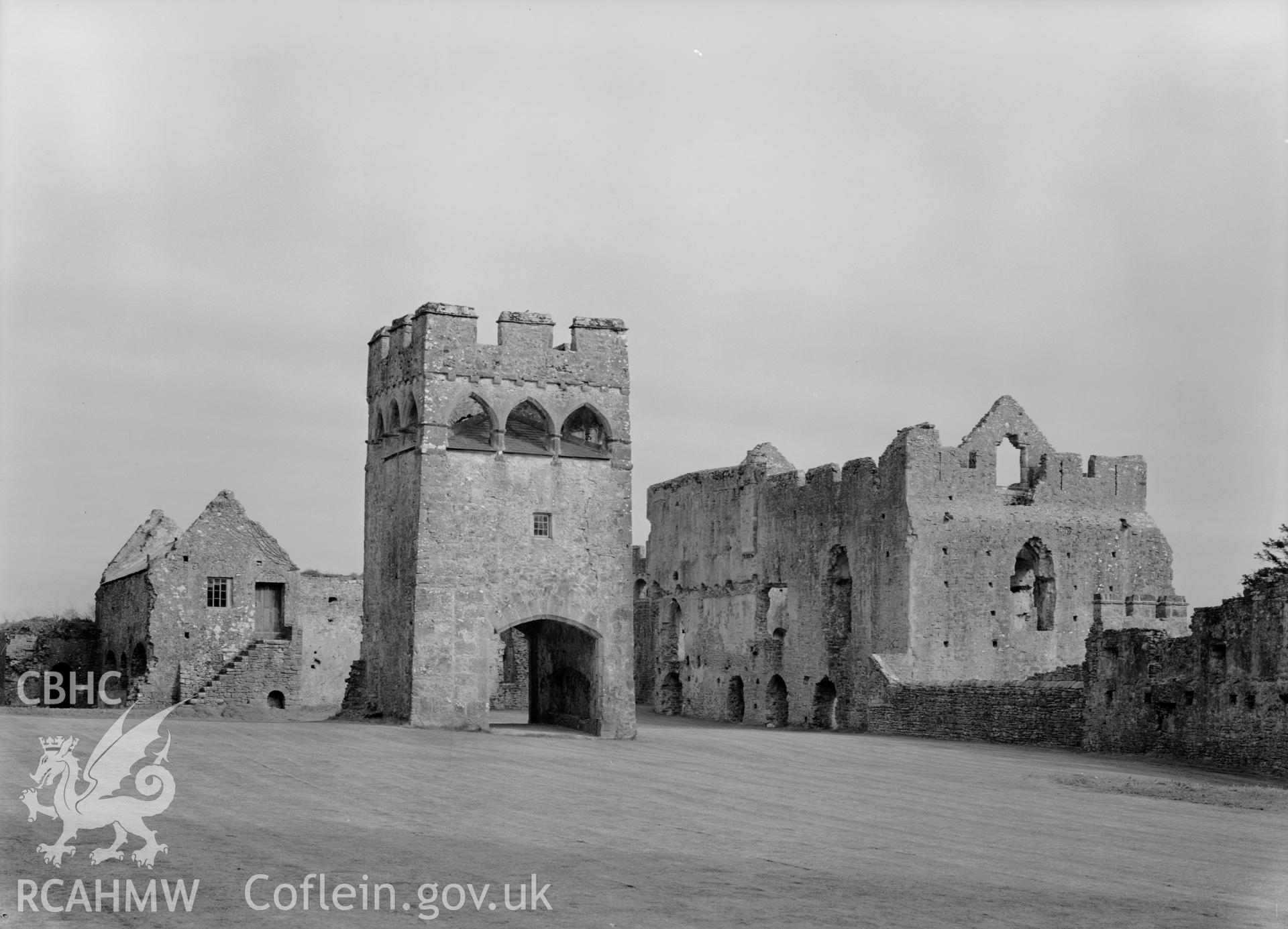 D.O.E photograph of Lamphey Bishop's Palace - from the West.