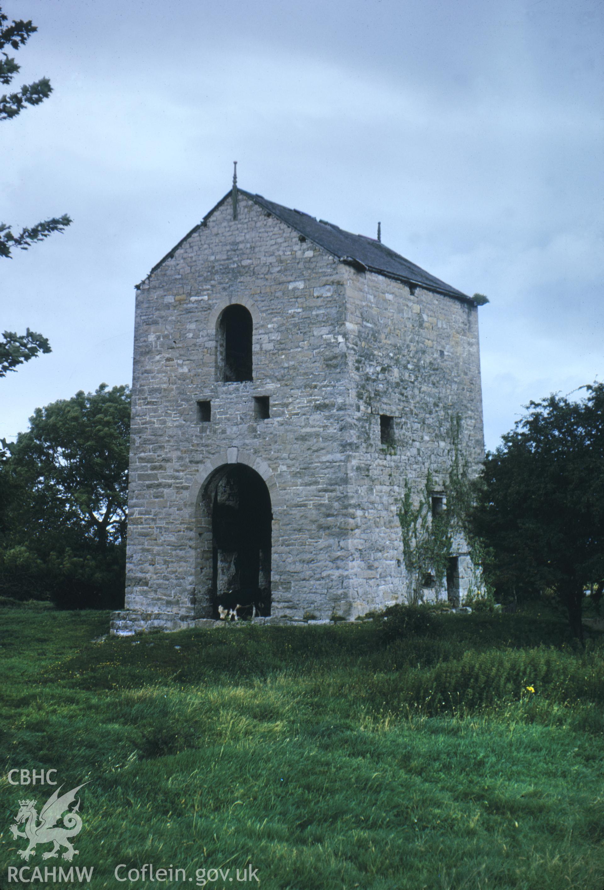 Digitized 35mm slide of Talargoch Mine, Dyserth, showing Clive Engine House.