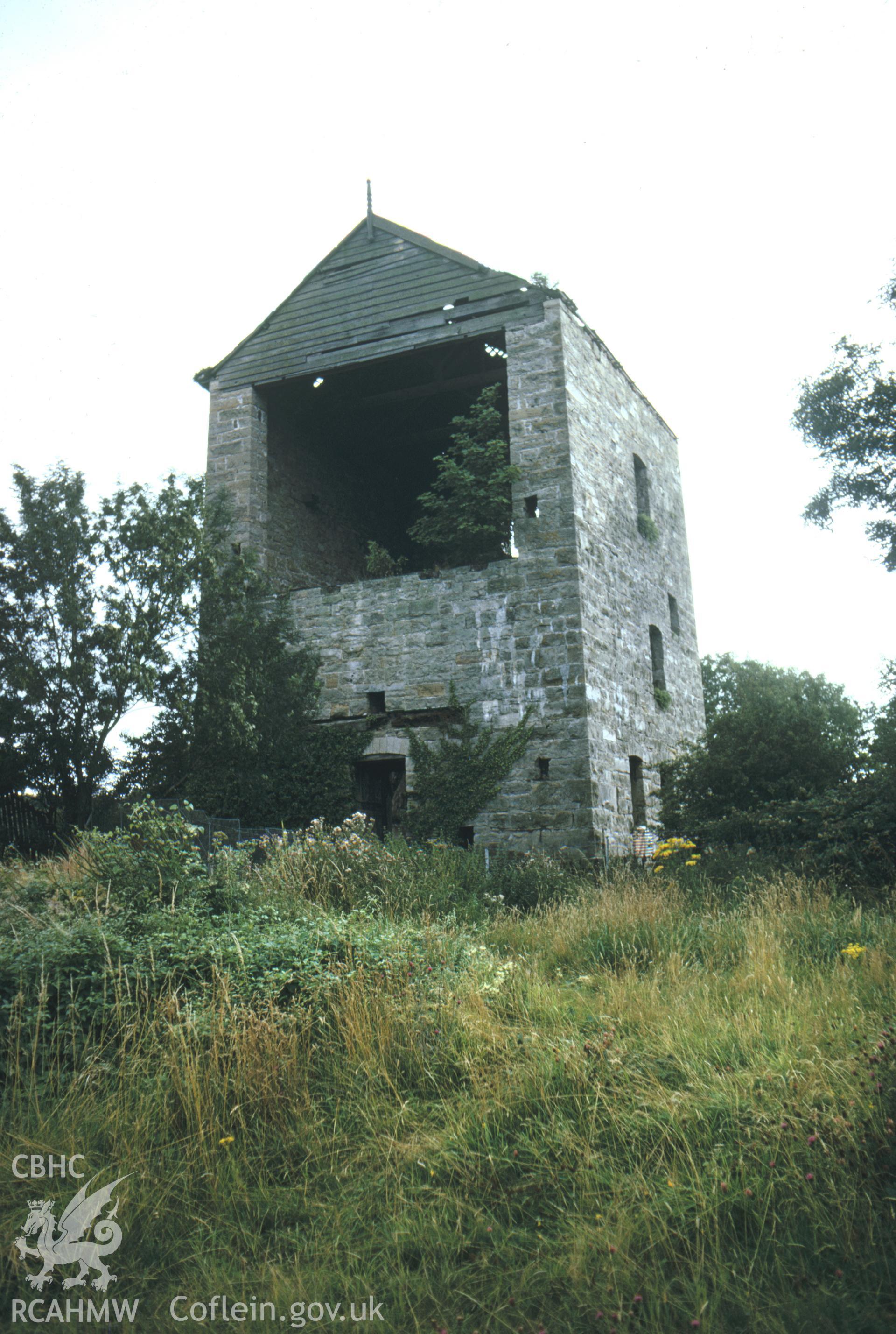 Digitized 35mm slide of Talargoch Mine, Dyserth, showing Clive Engine House.