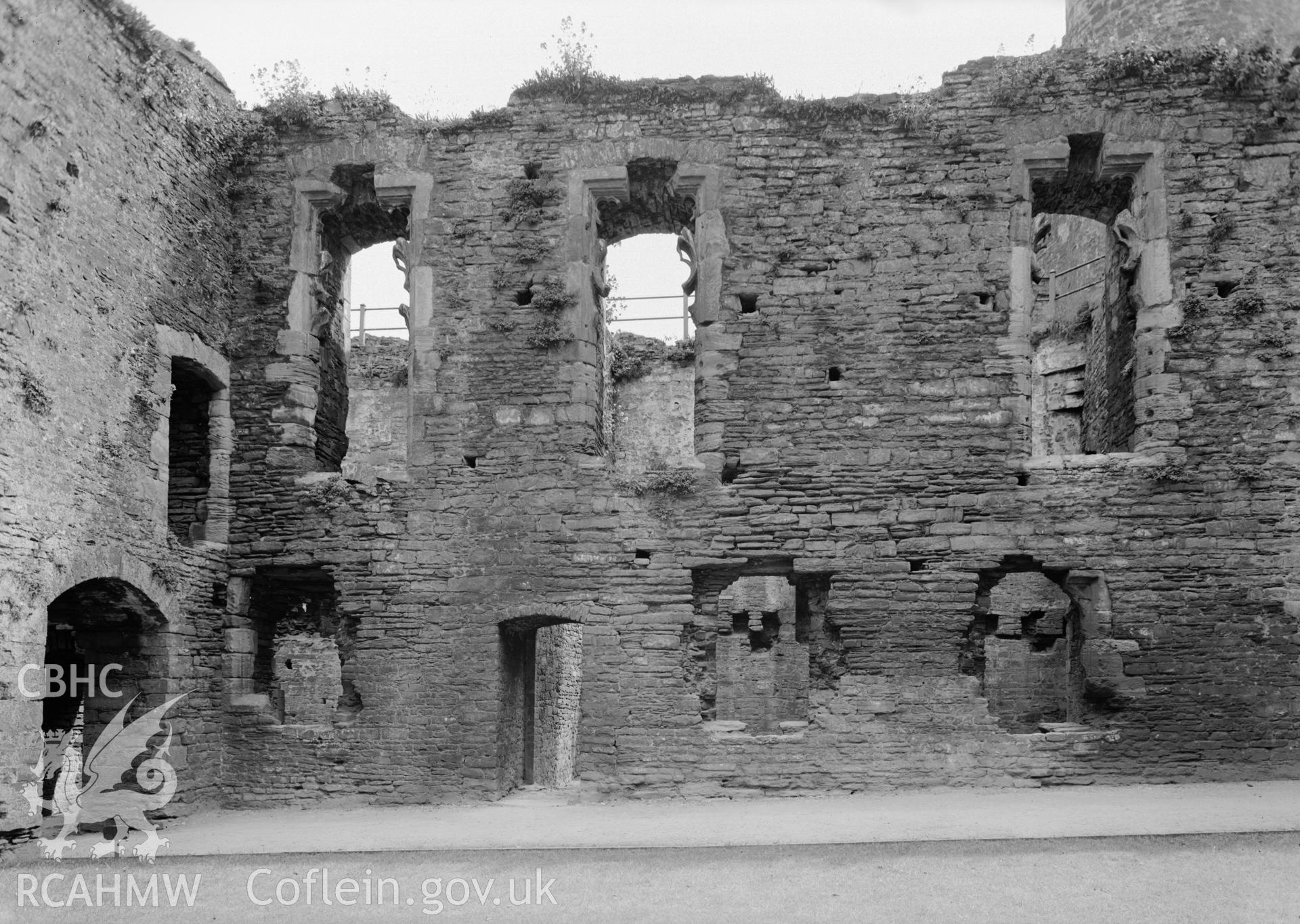 D.O.E photograph of Conwy Castle - south side of inner ward.