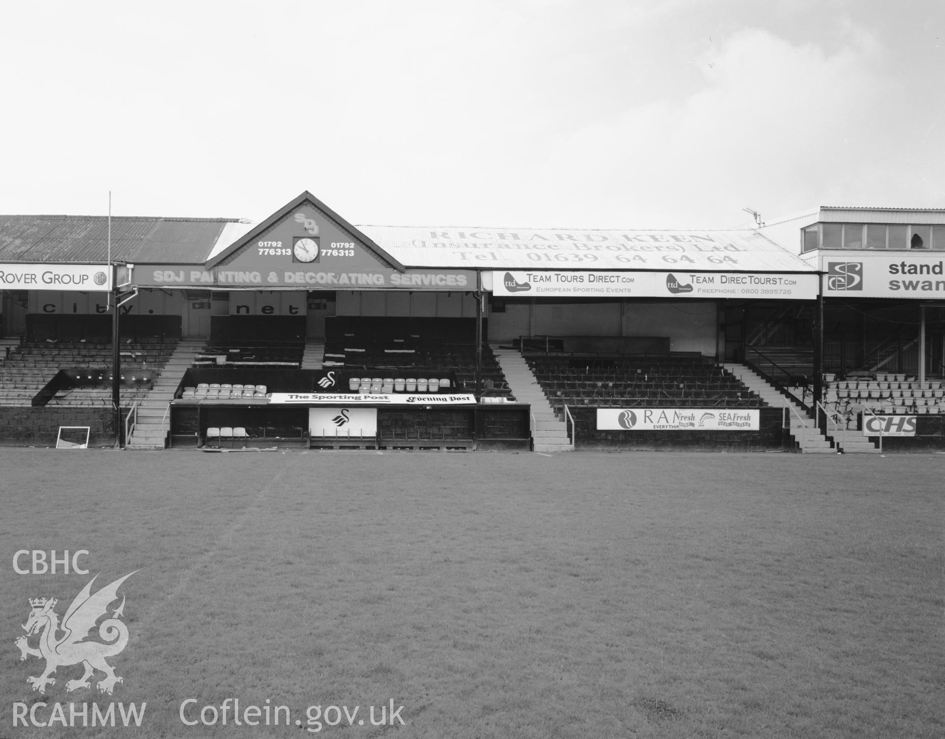 South Stand, centre section, circa 1913.