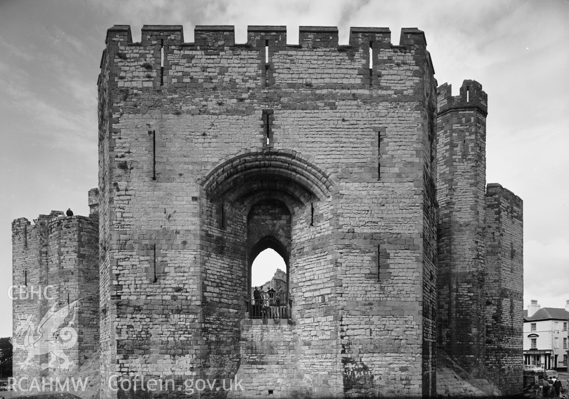 D.O.E photographs of Caernarfon Castle - Queens Gate.