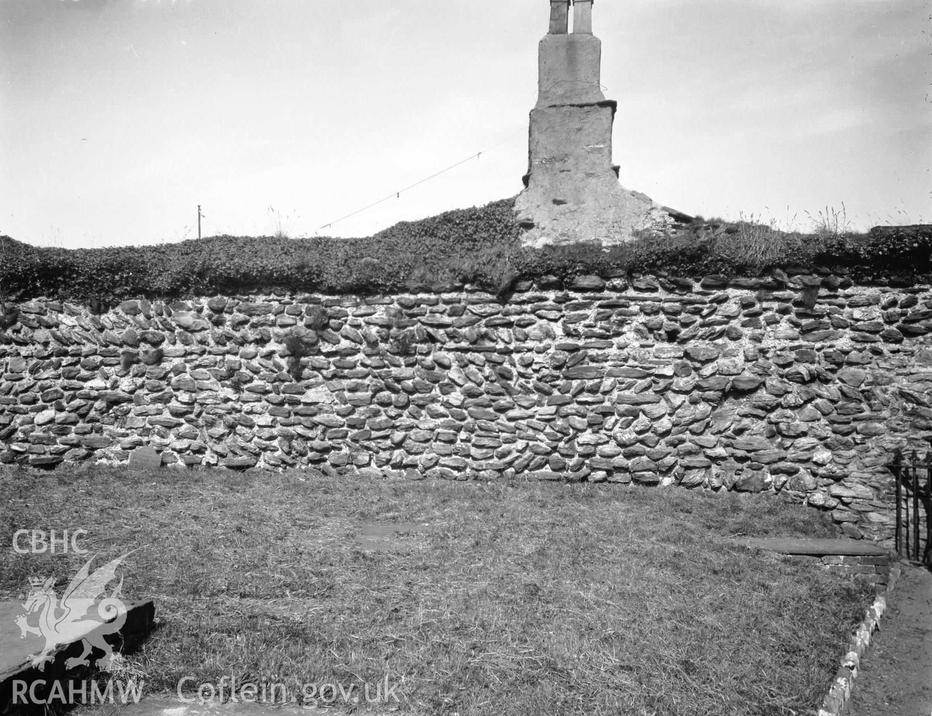Digitised copy of a black and white negative showing Caer Gybi, produced by RCAHMW before 1960.