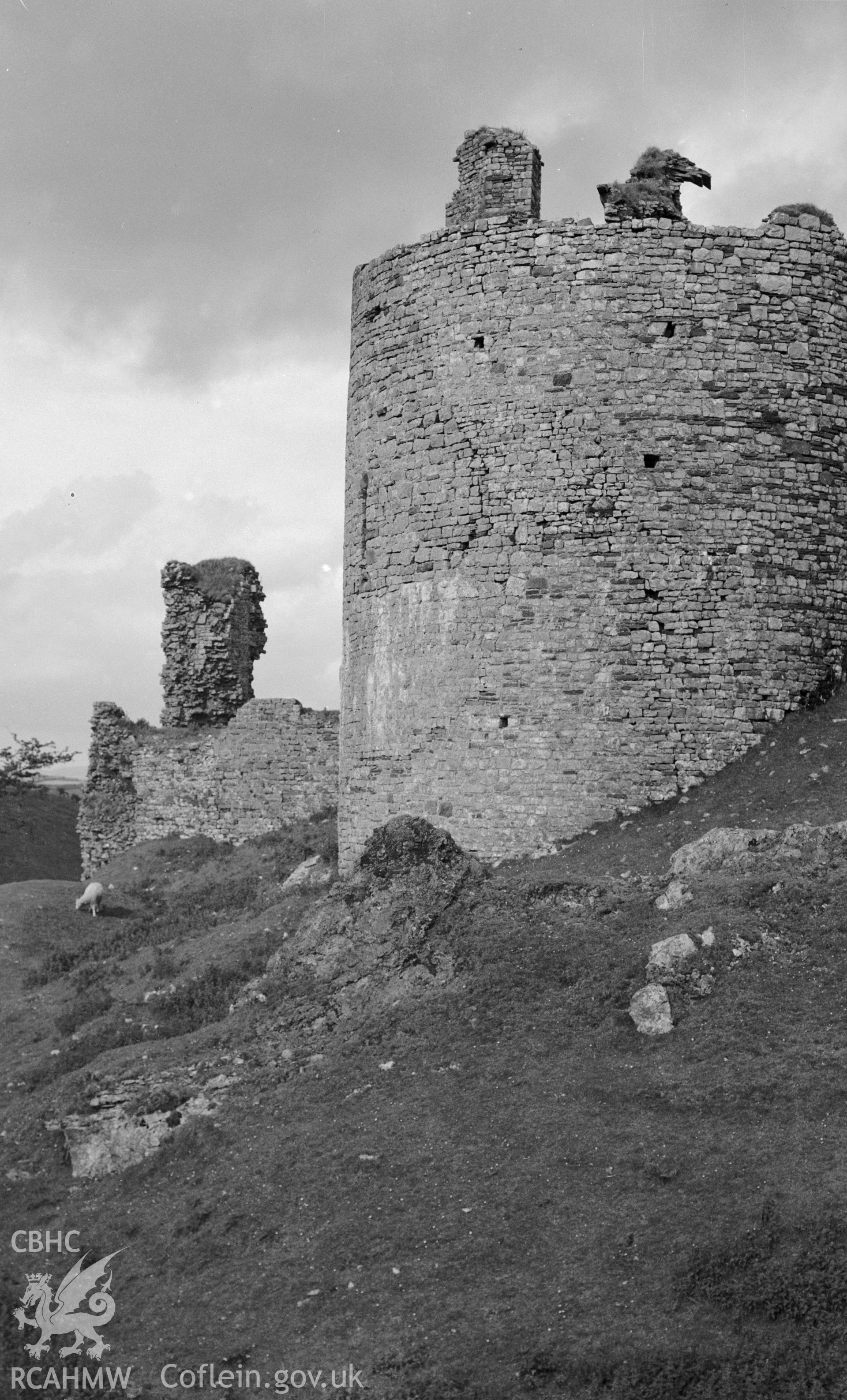D.O.E photographs of Carreg Cennen Castle.