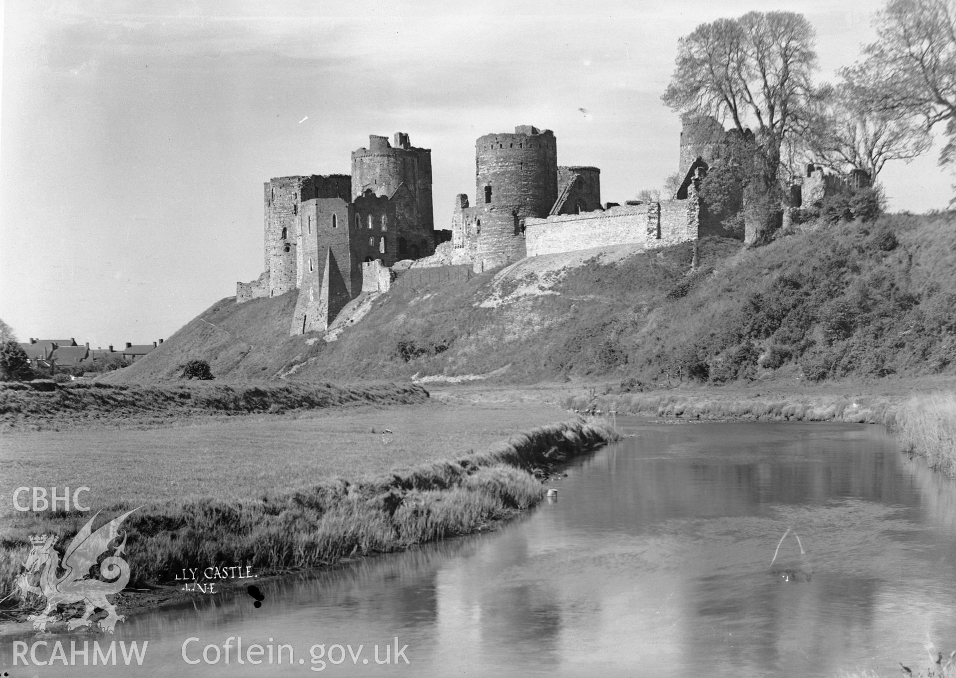 D.O.E photograph of Kidwelly Castle.