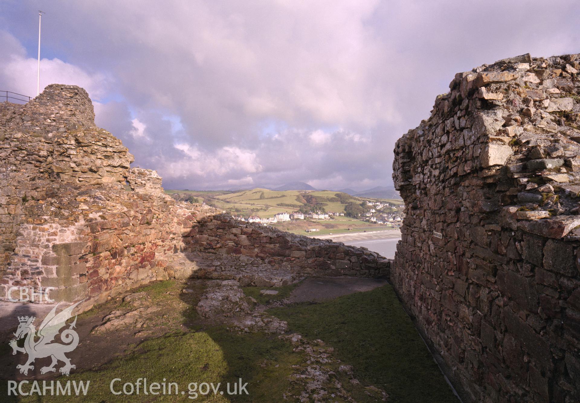 View of Criccieth castle