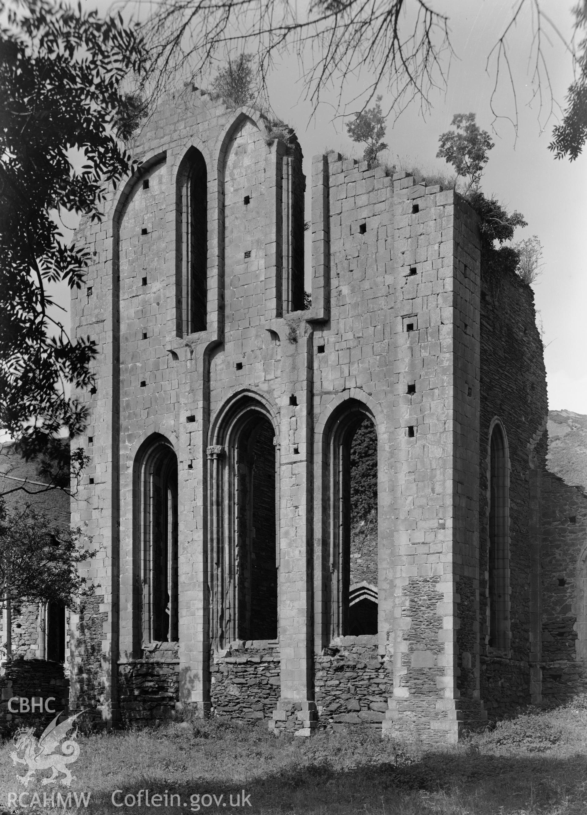 D.O.E photograph of Valle Crucis Abbey.