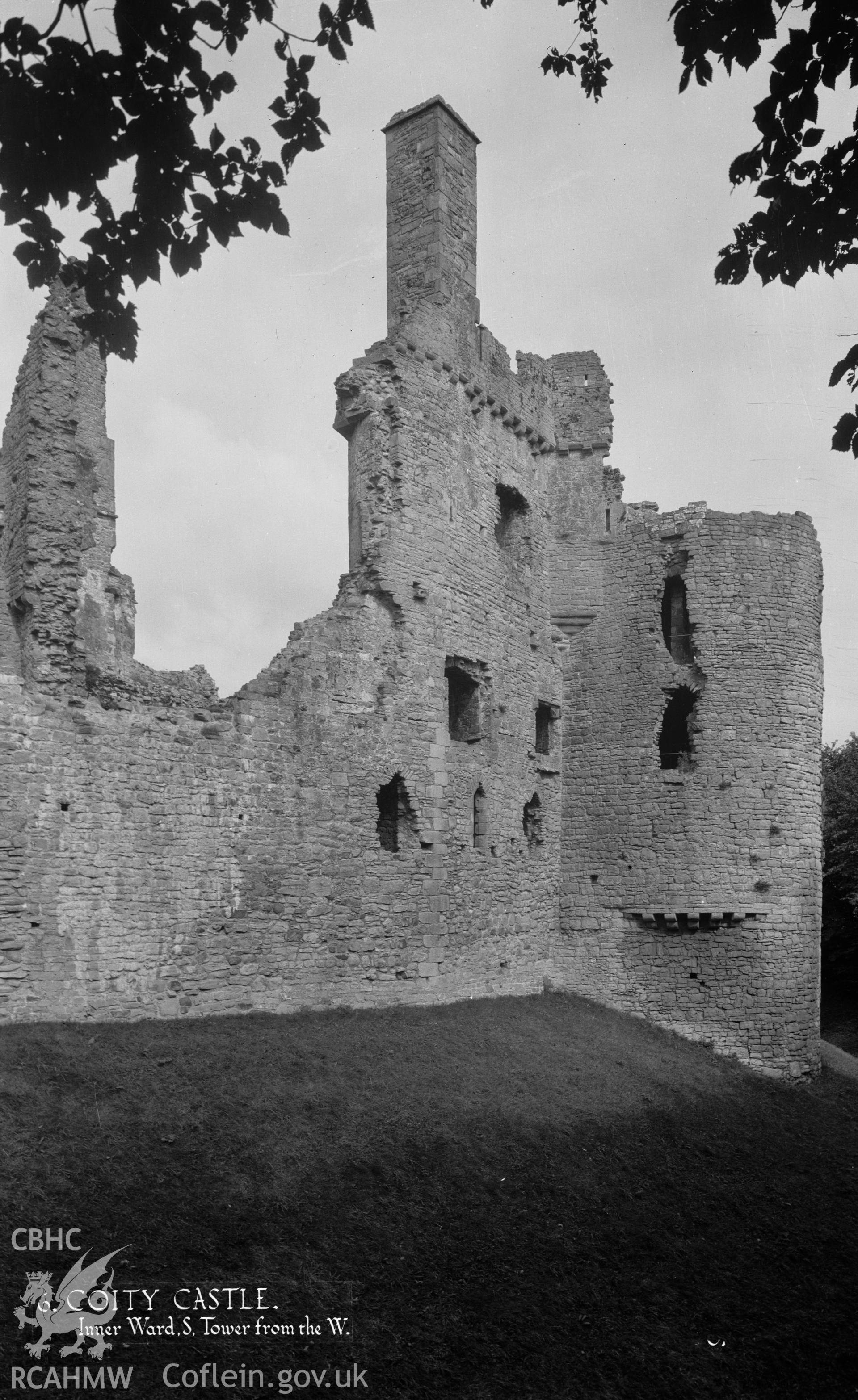 D.O.E photograph of Coity Castle.