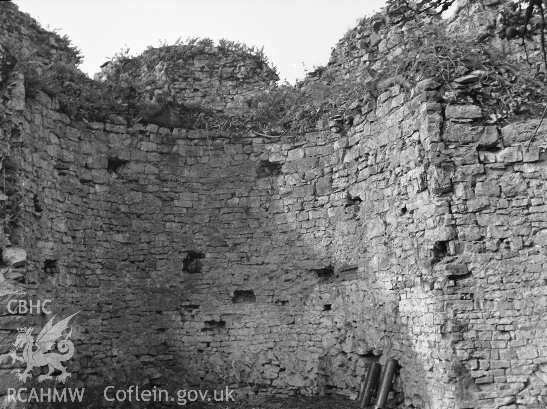 D.O.E photograph of Chepstow Castle.