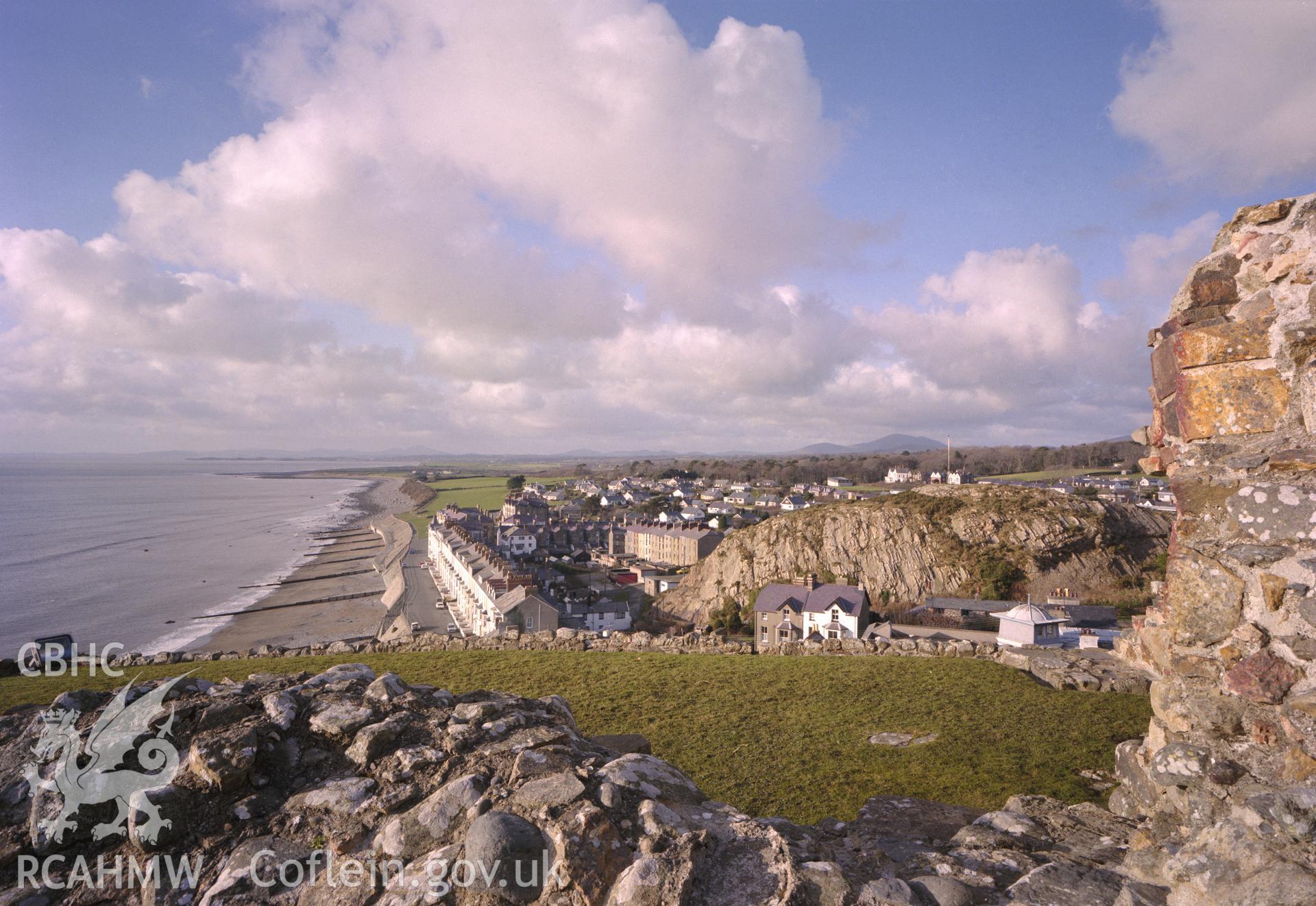 View of Criccieth from the castle