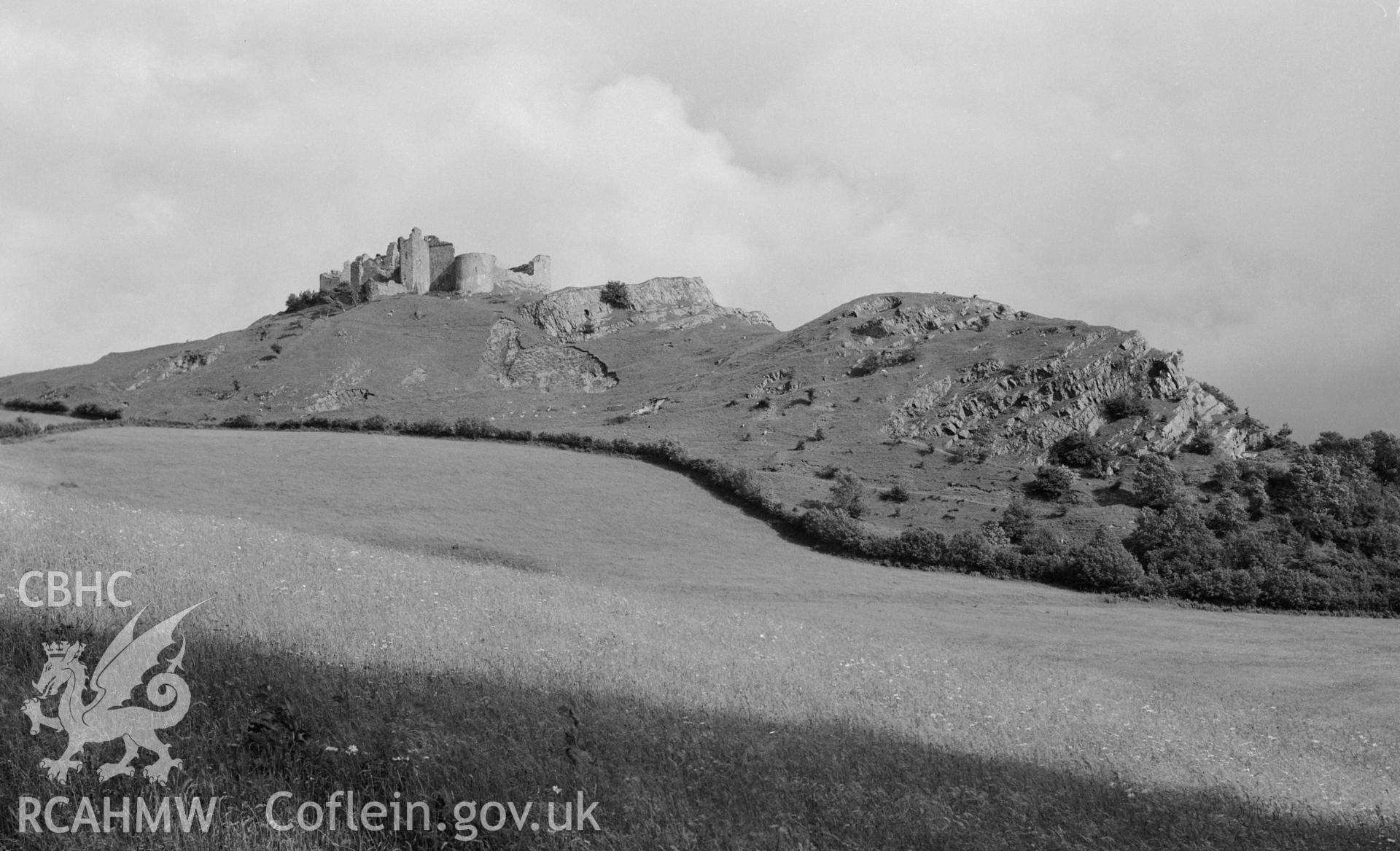 D.O.E photographs of Carreg Cennen Castle.