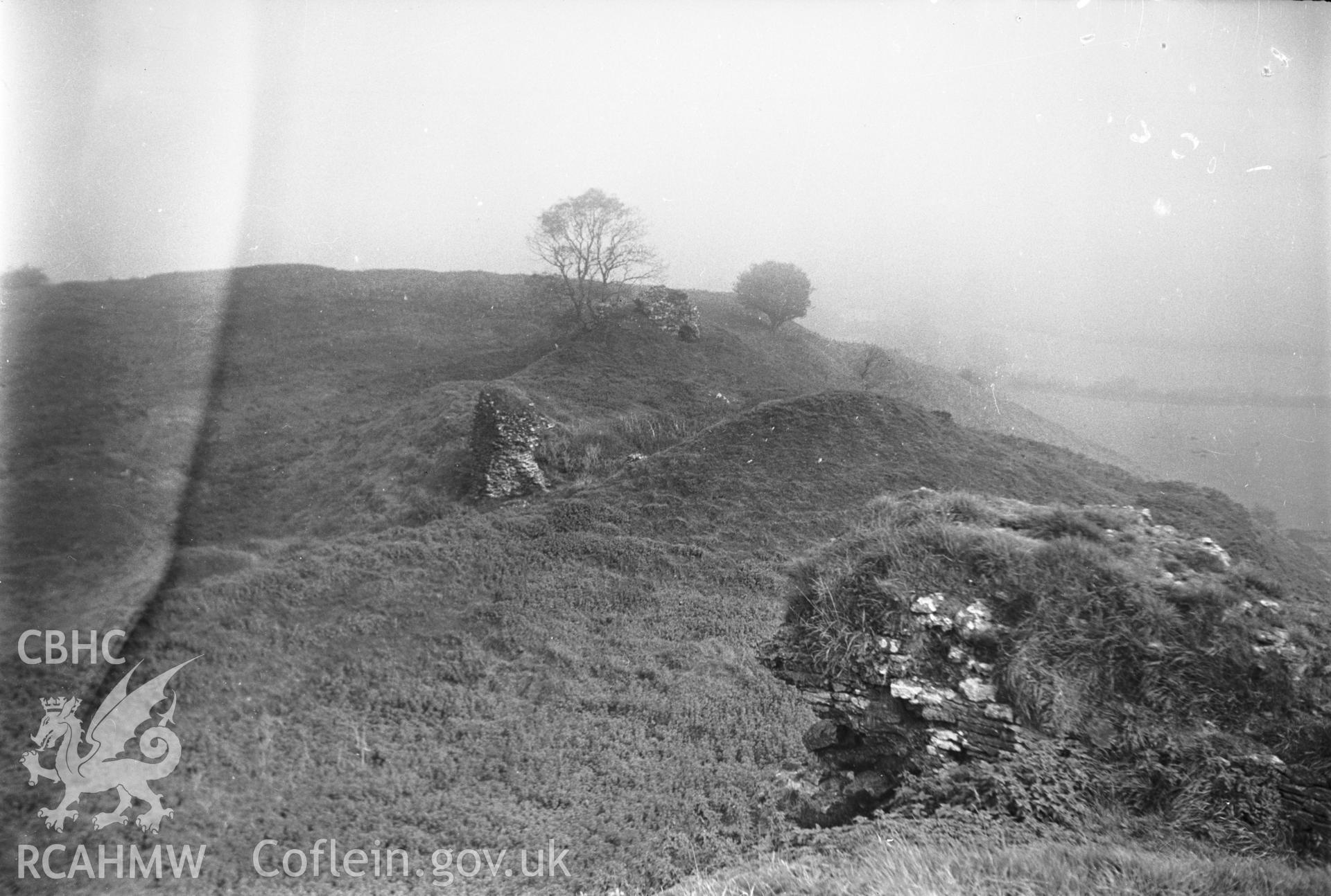 D.O.E photograph of Dryslwyn Castle, Llangathen.