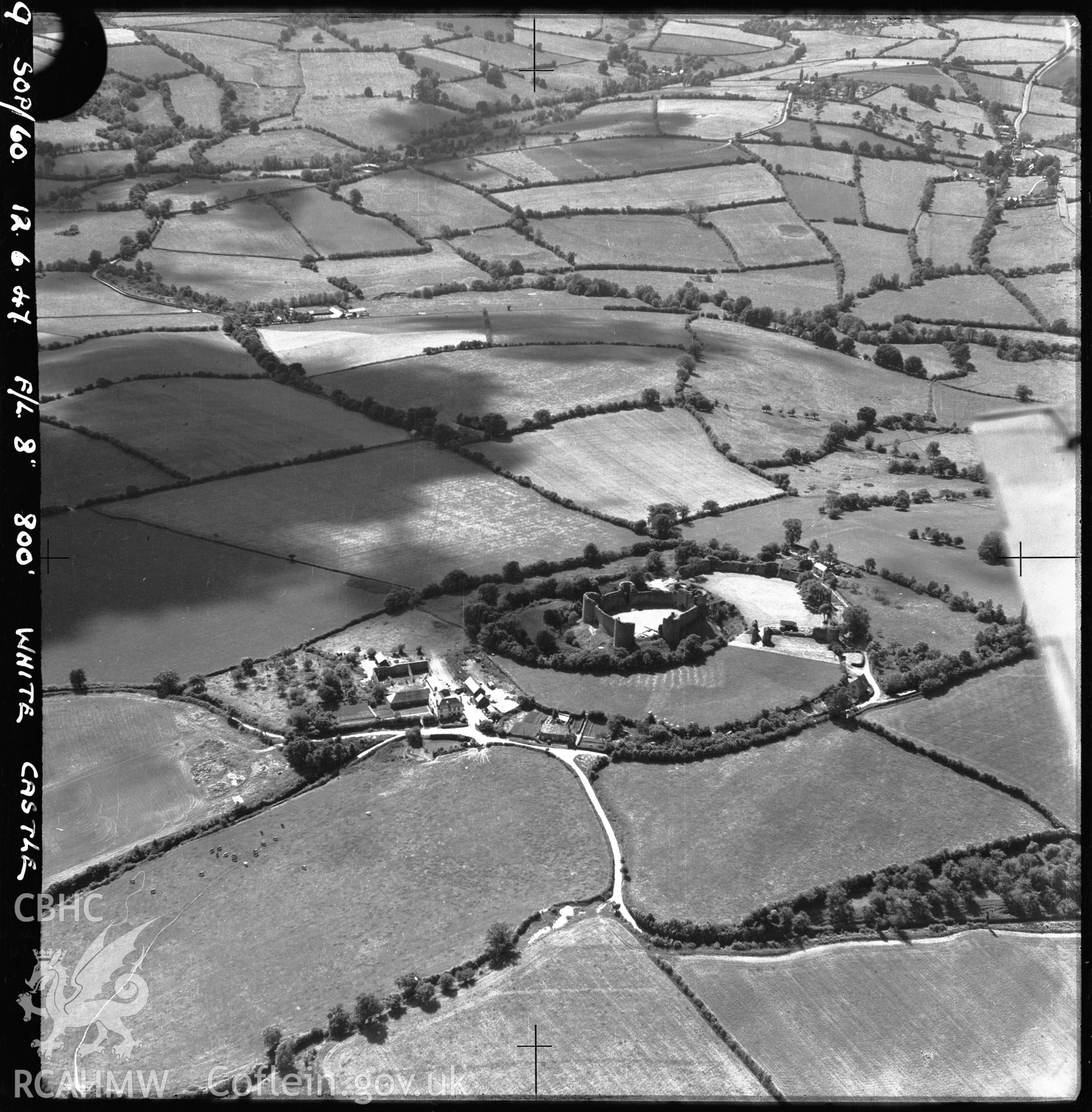 D.O.E photograph of White Castle. Aerial views ? R.A.F.