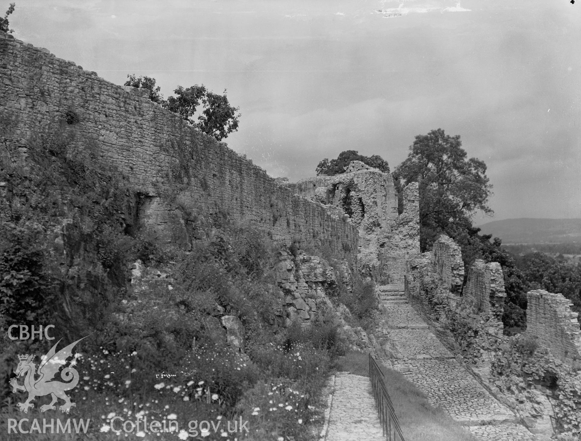 D.O.E photograph of Denbigh Town Walls.