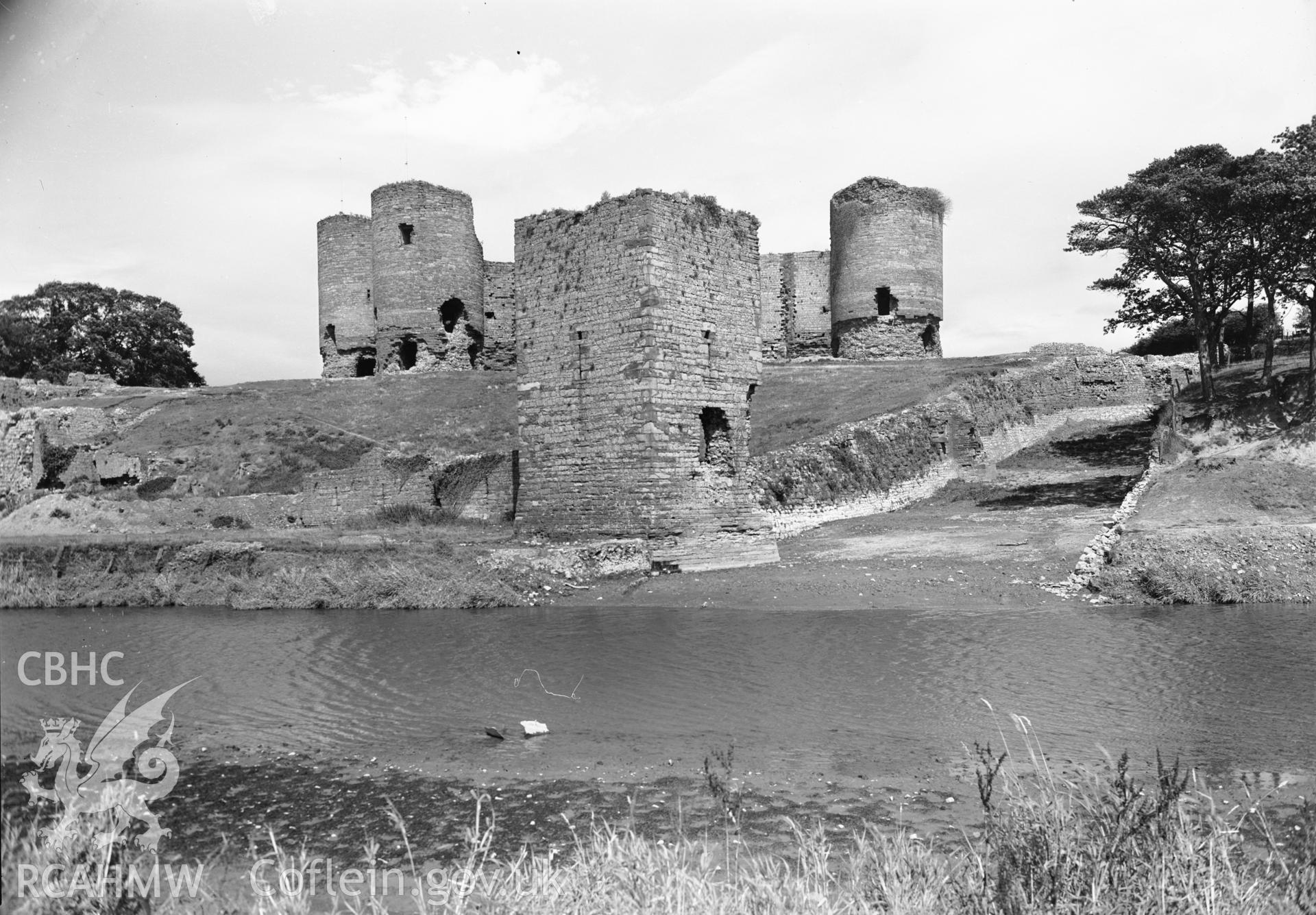 D.O.E photograph of Rhuddlan Castle.