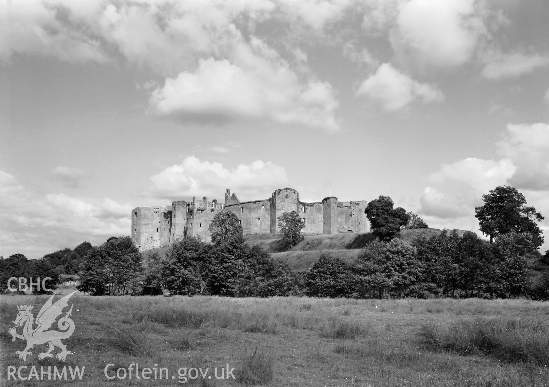 D.O.E photograph of Raglan Castle.