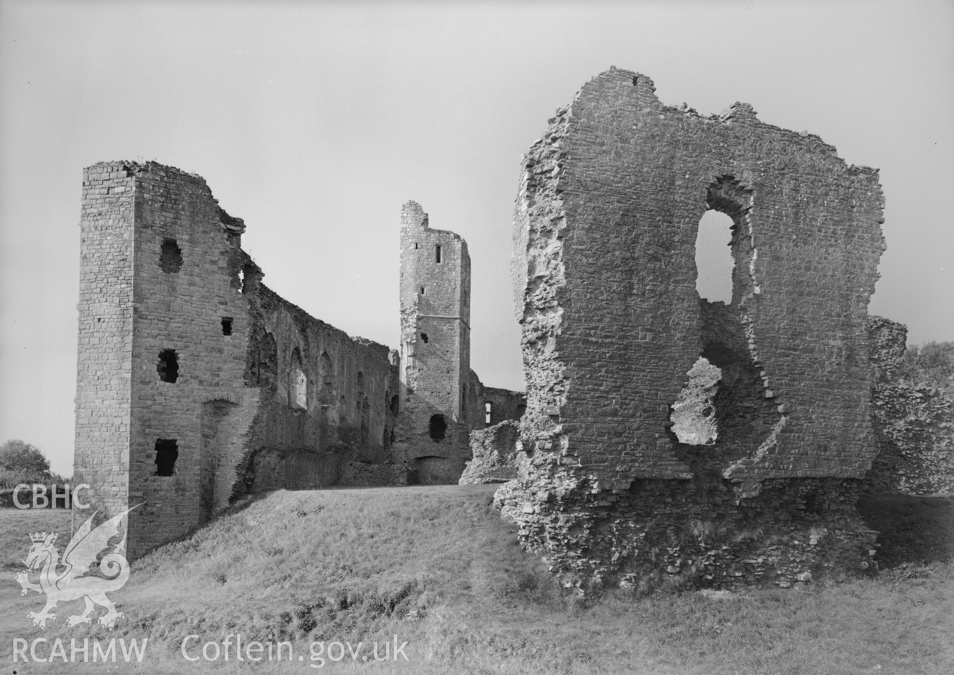 D.O.E photograph of Llawhaden Castle.