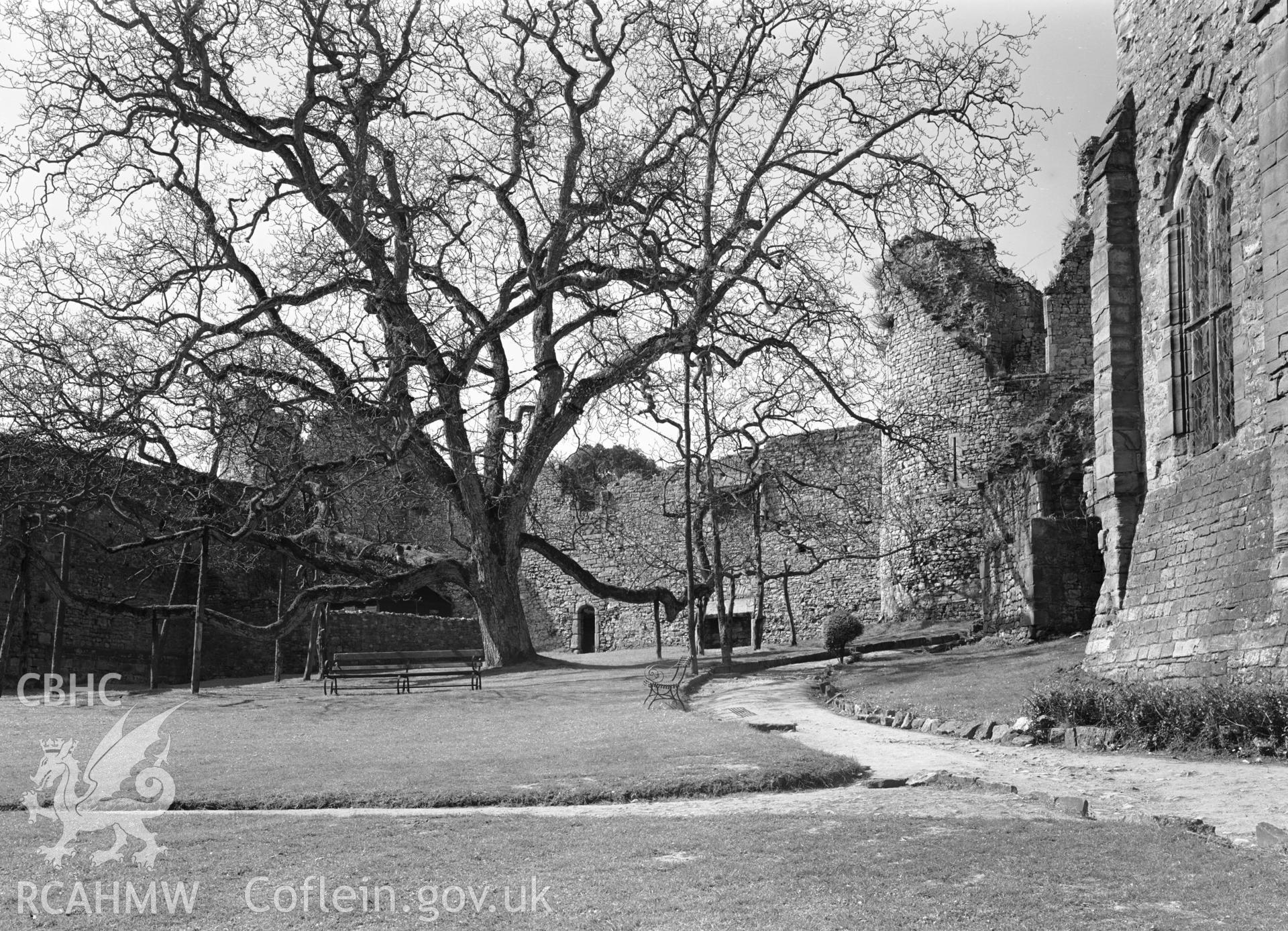D.O.E photograph of Chepstow Castle.