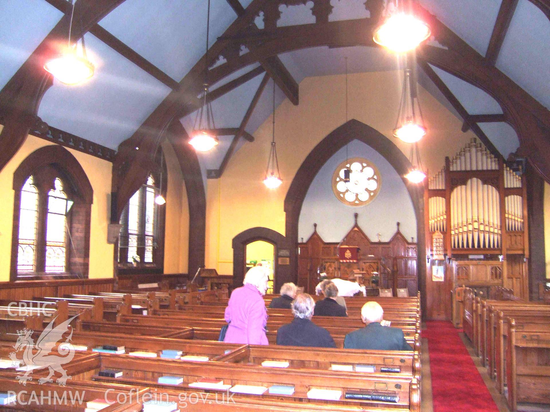 Interior looking NE towards the pulpit.