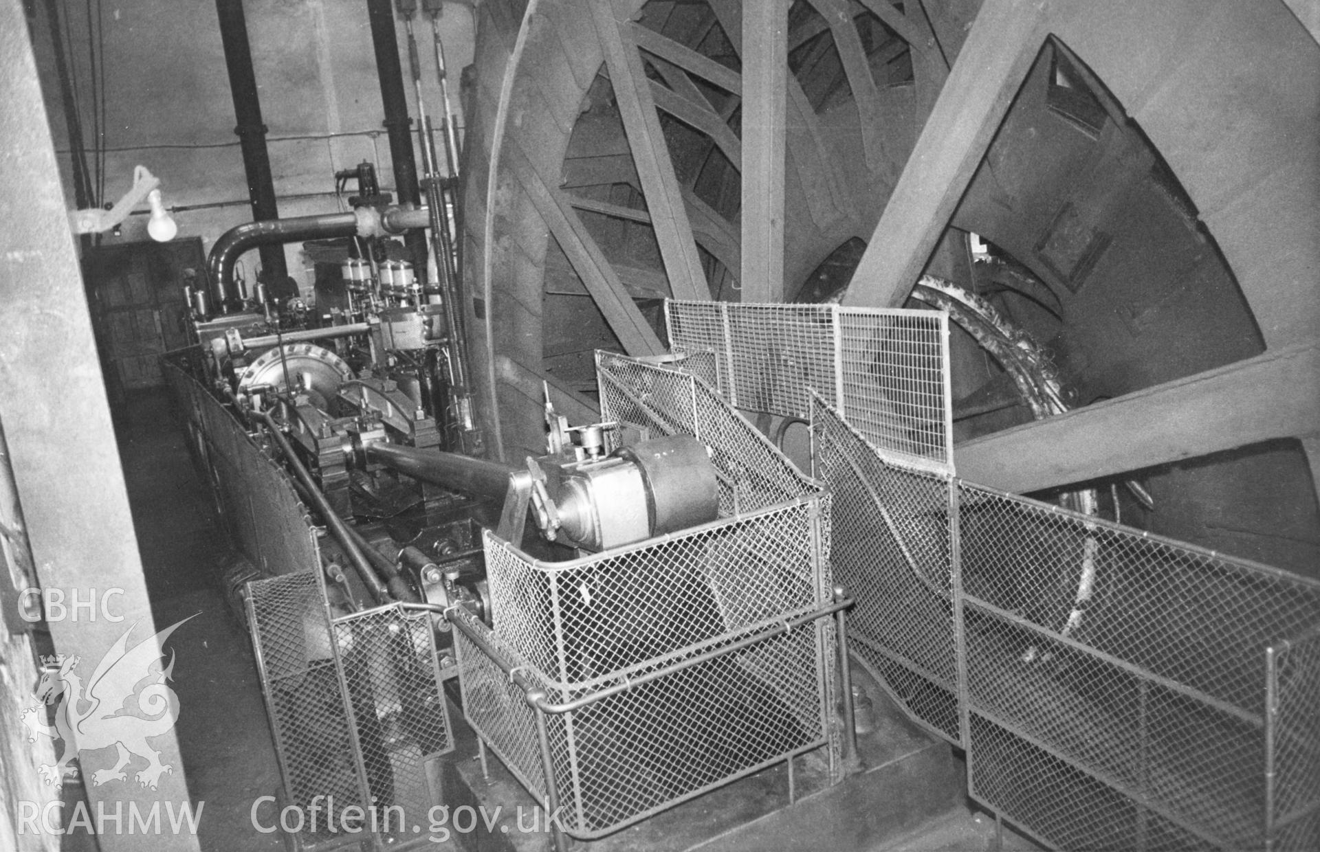 View of Thornwill and Wareham tandem compound winding engine, East Pit, Elliot Colliery