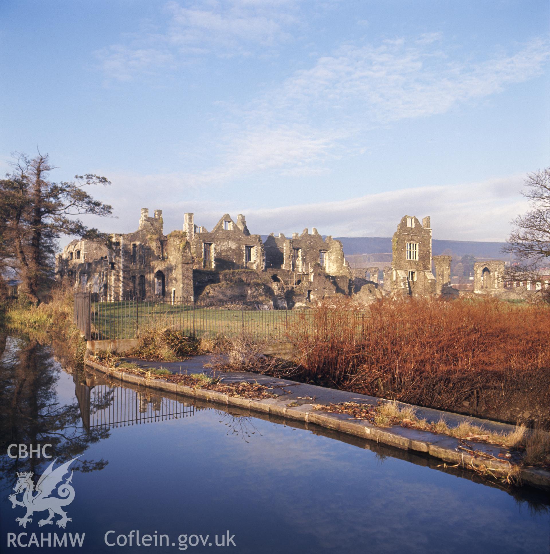 1 colour transparency showing view of Neath Abbey; collated by the former Central Office of Information.